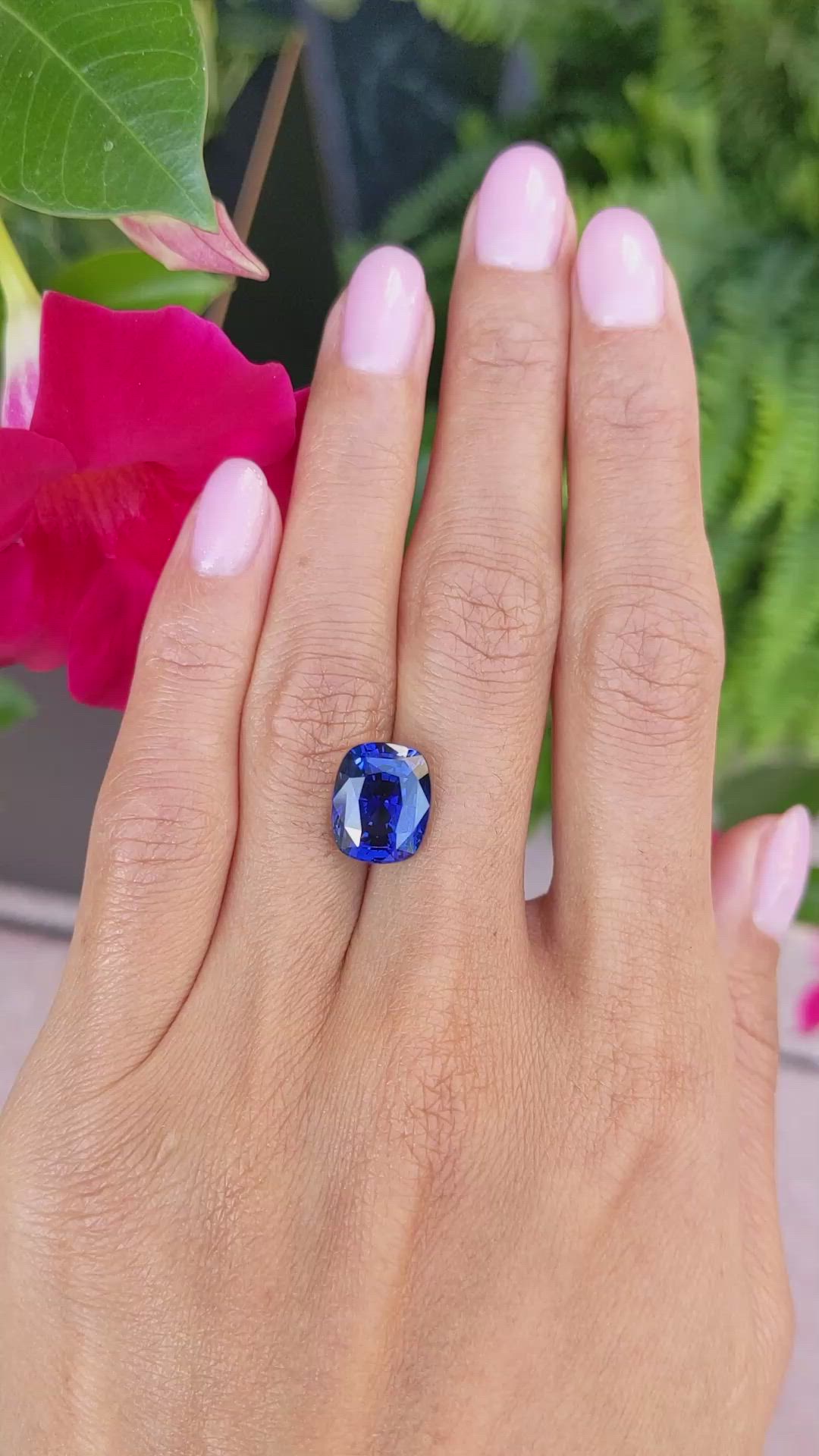 7.90 Ct. Blue Sapphire from Madagascar Size Video