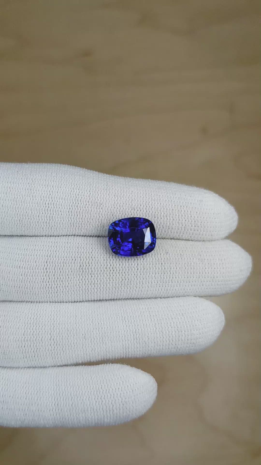 7.90 Ct. Blue Sapphire from Madagascar Size Video