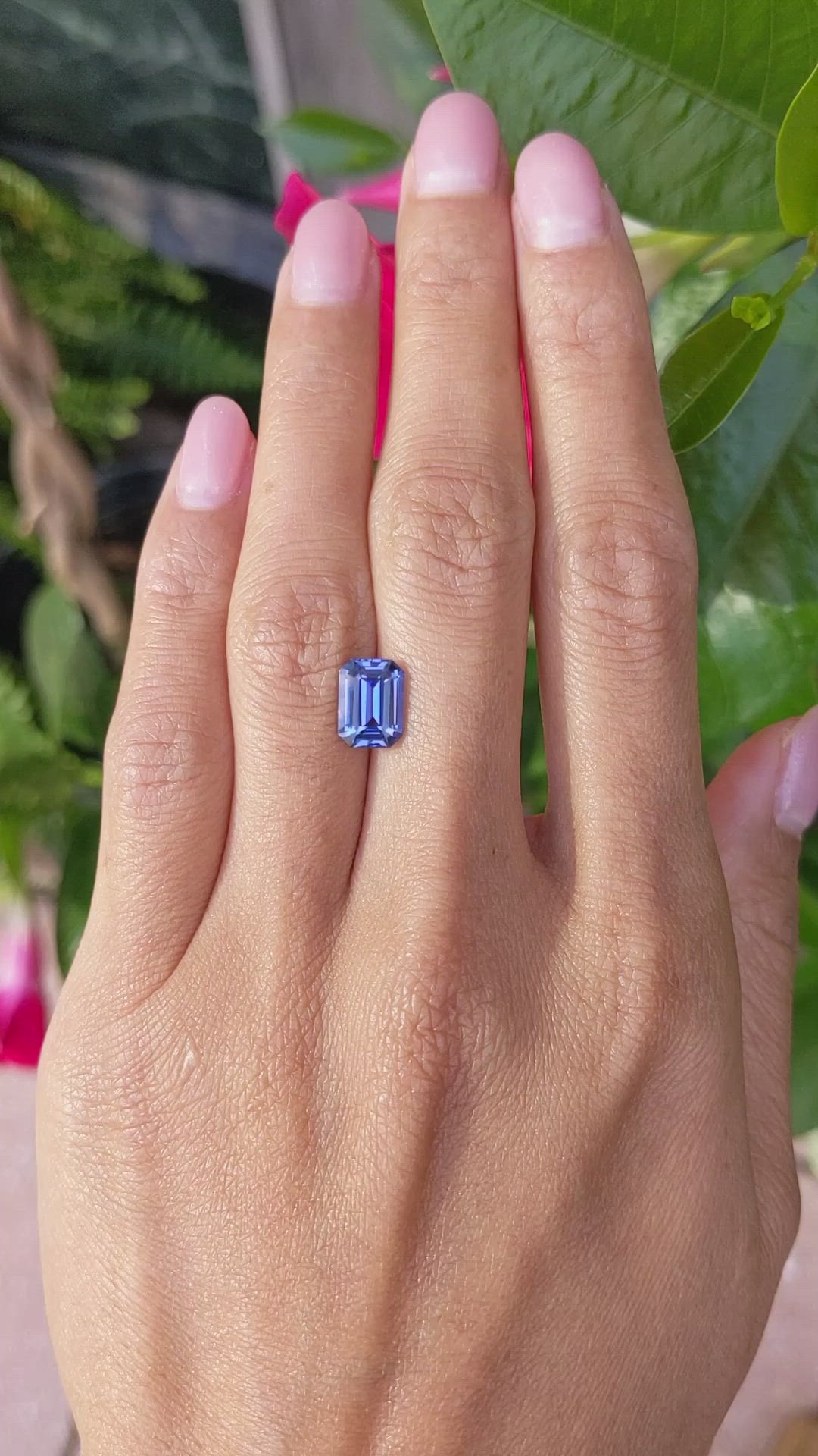 2.62 Ct. Blue Sapphire from Ceylon (Sri Lanka) Size Video