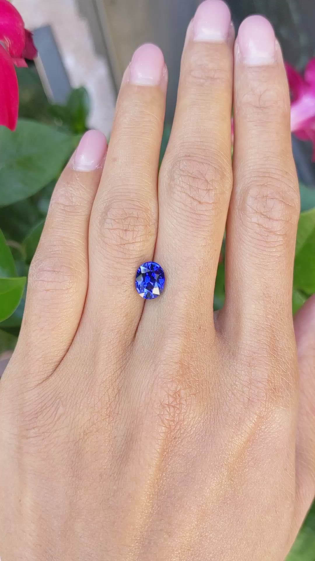 2.67 Ct. Blue Sapphire from Ceylon (Sri Lanka) Size Video