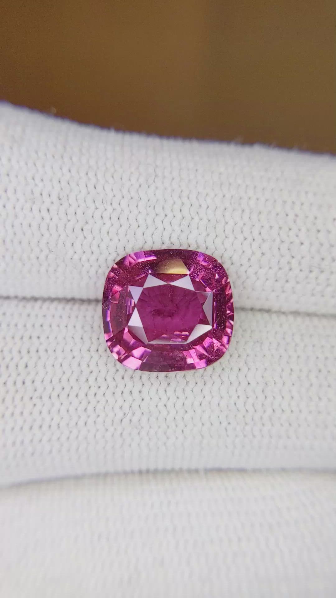 6.08 Ct. Pink Sapphire from Madagascar Size Video