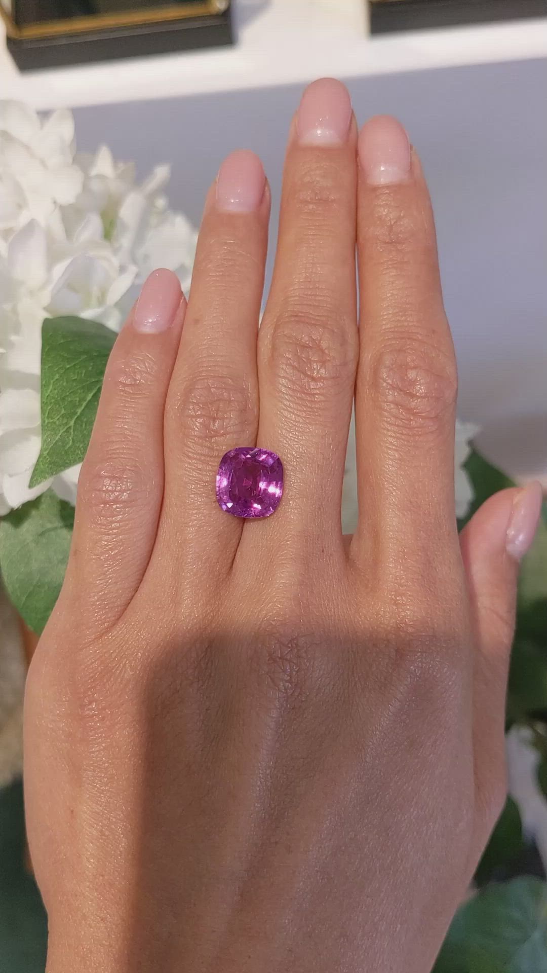 6.08 Ct. Pink Sapphire from Madagascar Size Video