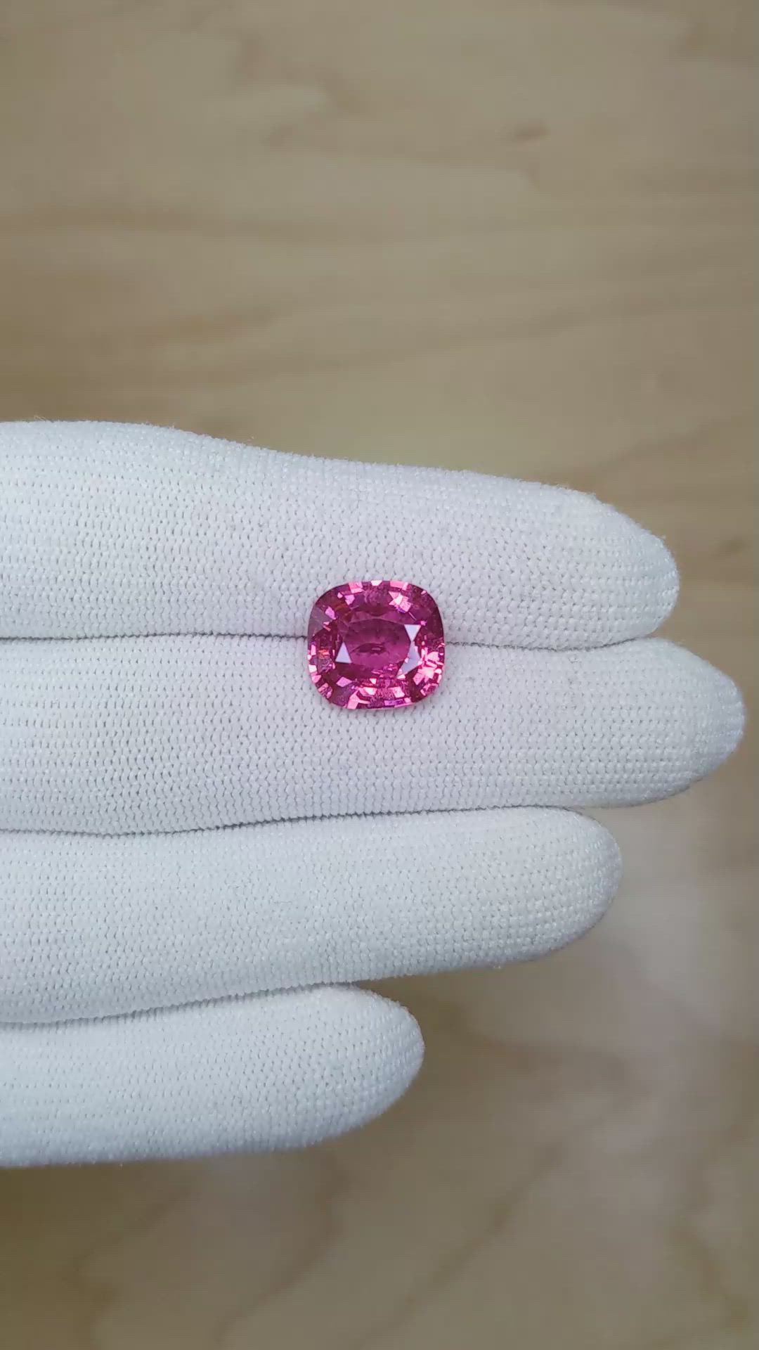 6.08 Ct. Pink Sapphire from Madagascar Size Video