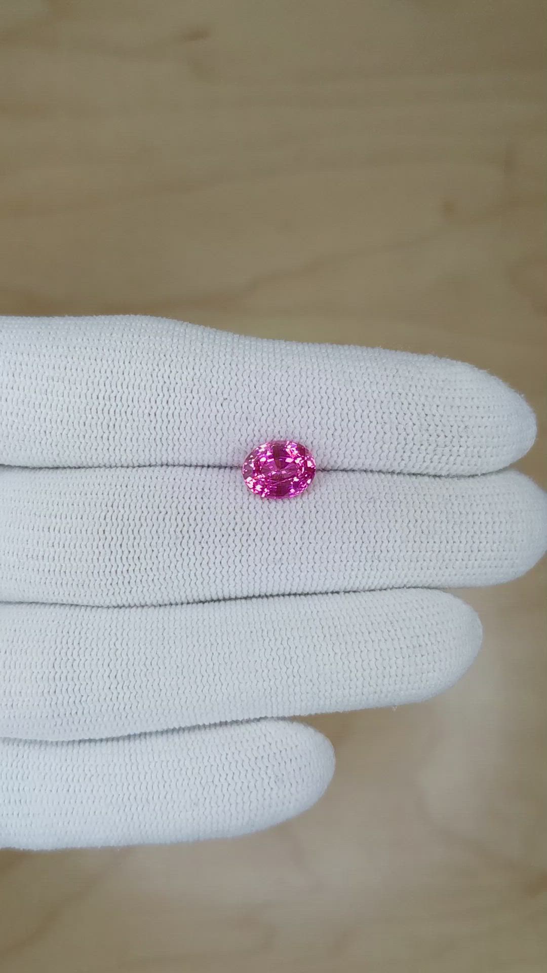 2.27 Ct. Purplish Pink Sapphire from Madagascar Size Video