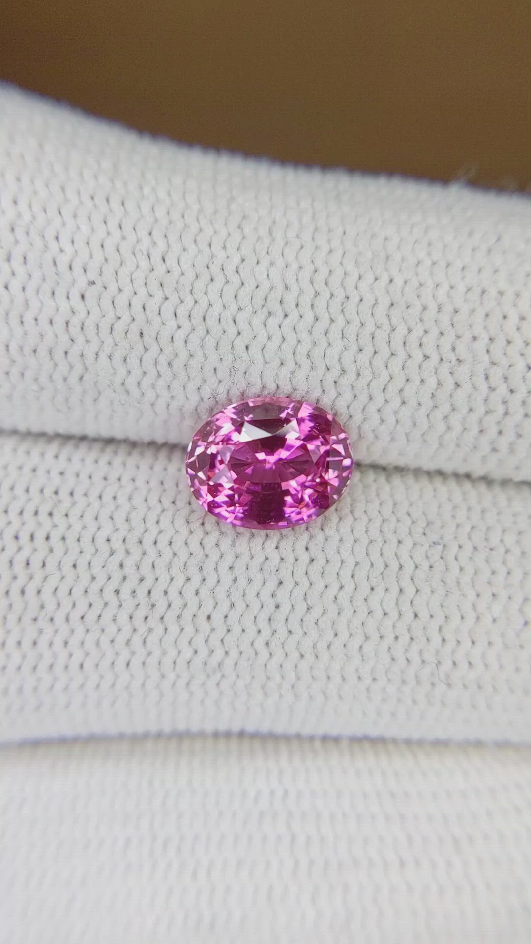 2.27 Ct. Purplish Pink Sapphire from Madagascar Size Video