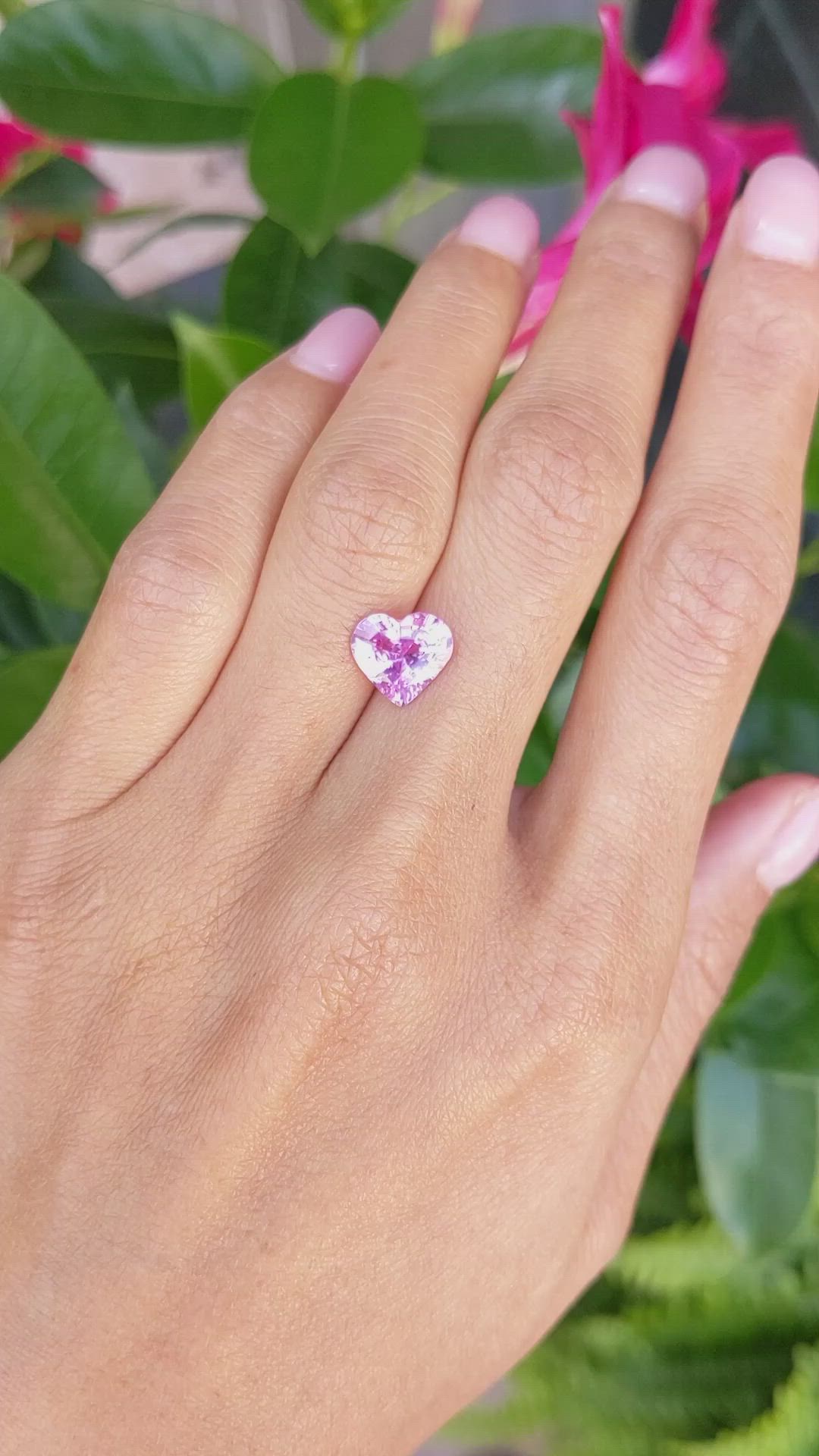 2.60 Ct. Pink Sapphire from Madagascar Size Video