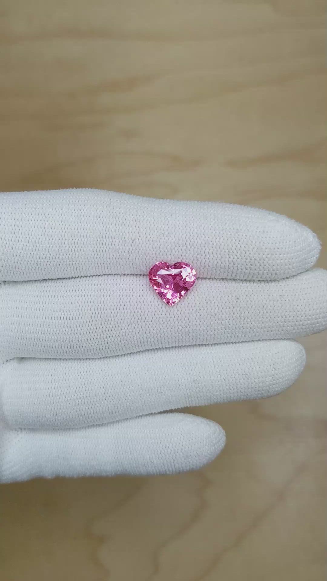2.60 Ct. Pink Sapphire from Madagascar Size Video