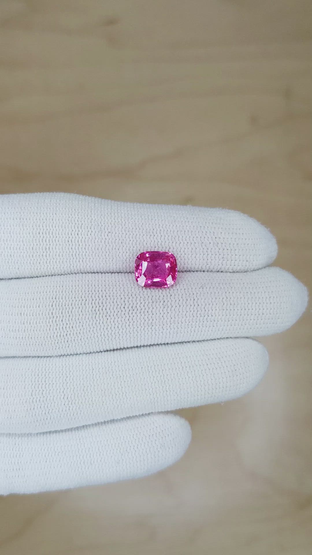 3.08 Ct. Pink Sapphire from Madagascar Size Video