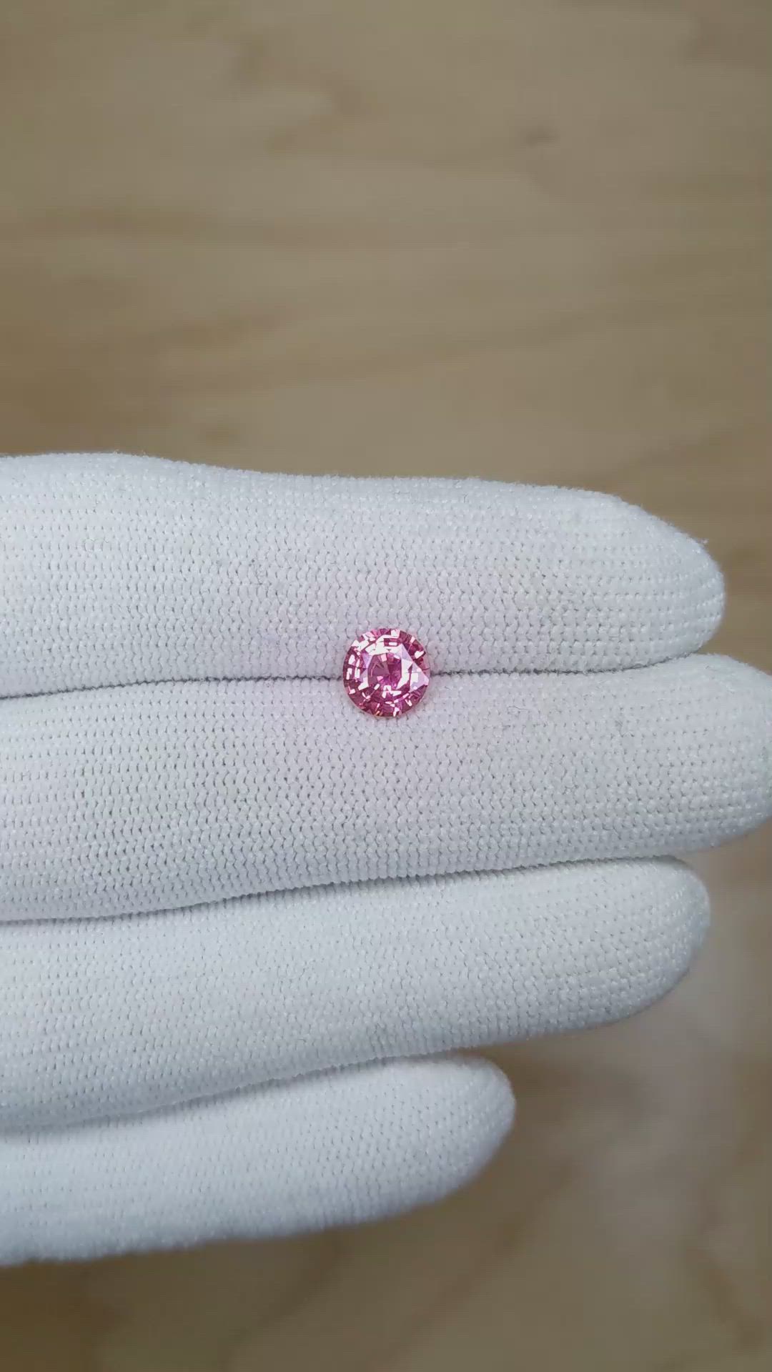 1.19 Ct. Pink Sapphire from Madagascar Size Video
