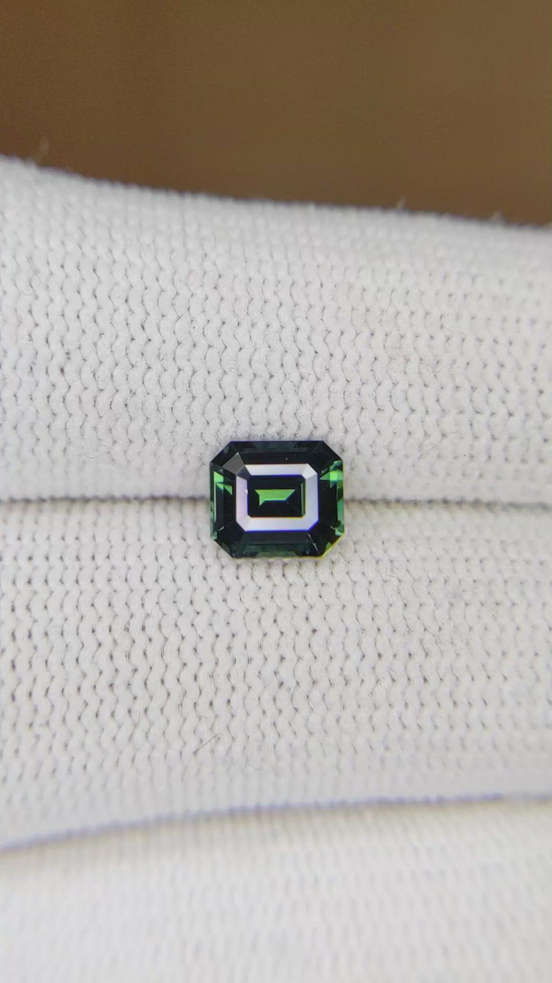 1.58 Ct. Green Sapphire from Madagascar Size Video