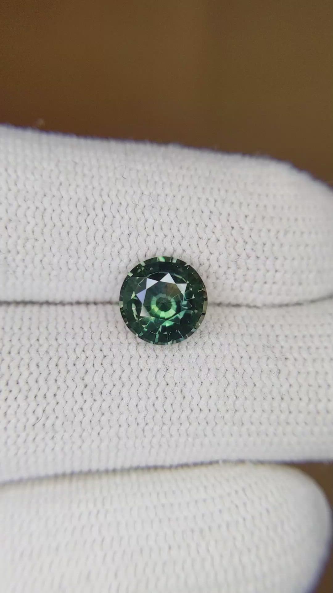 1.99 Ct. Green Sapphire from Madagascar Size Video