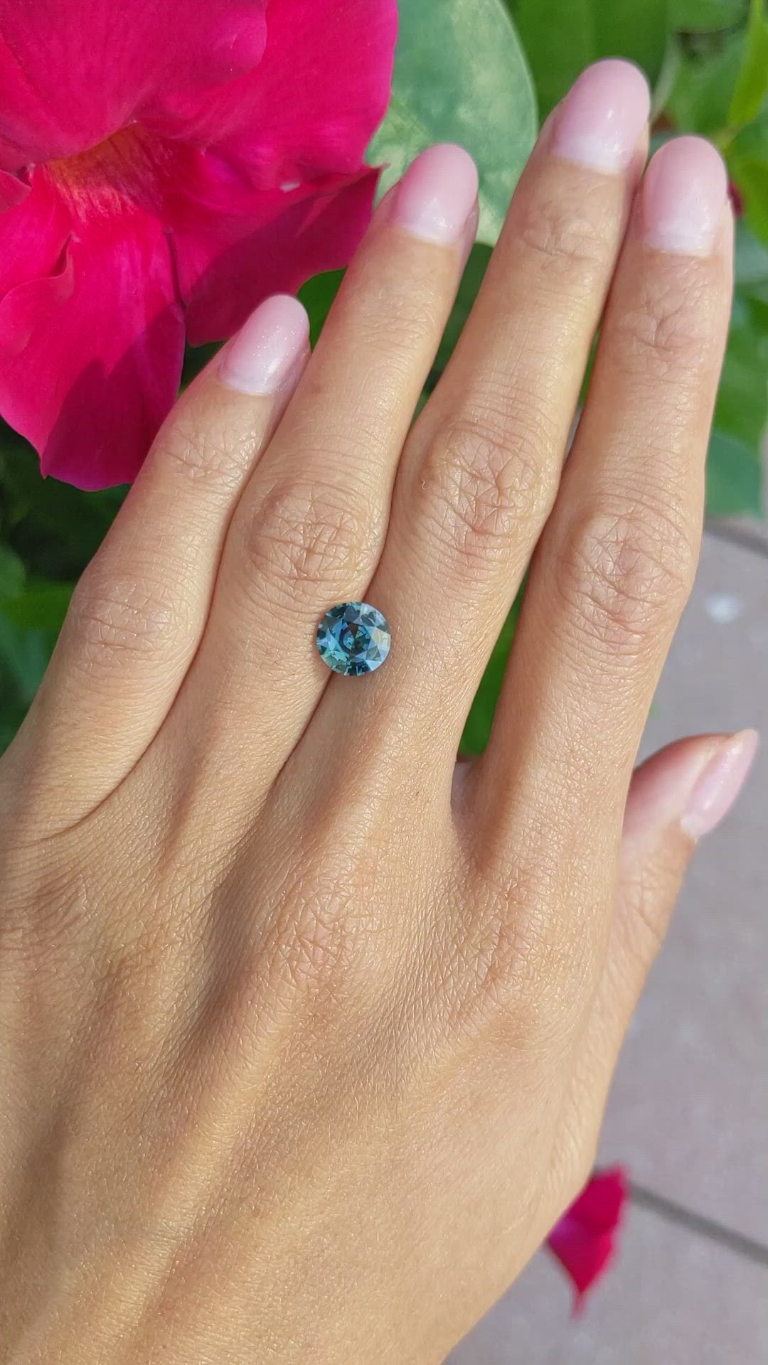 1.99 Ct. Green Sapphire from Madagascar Size Video