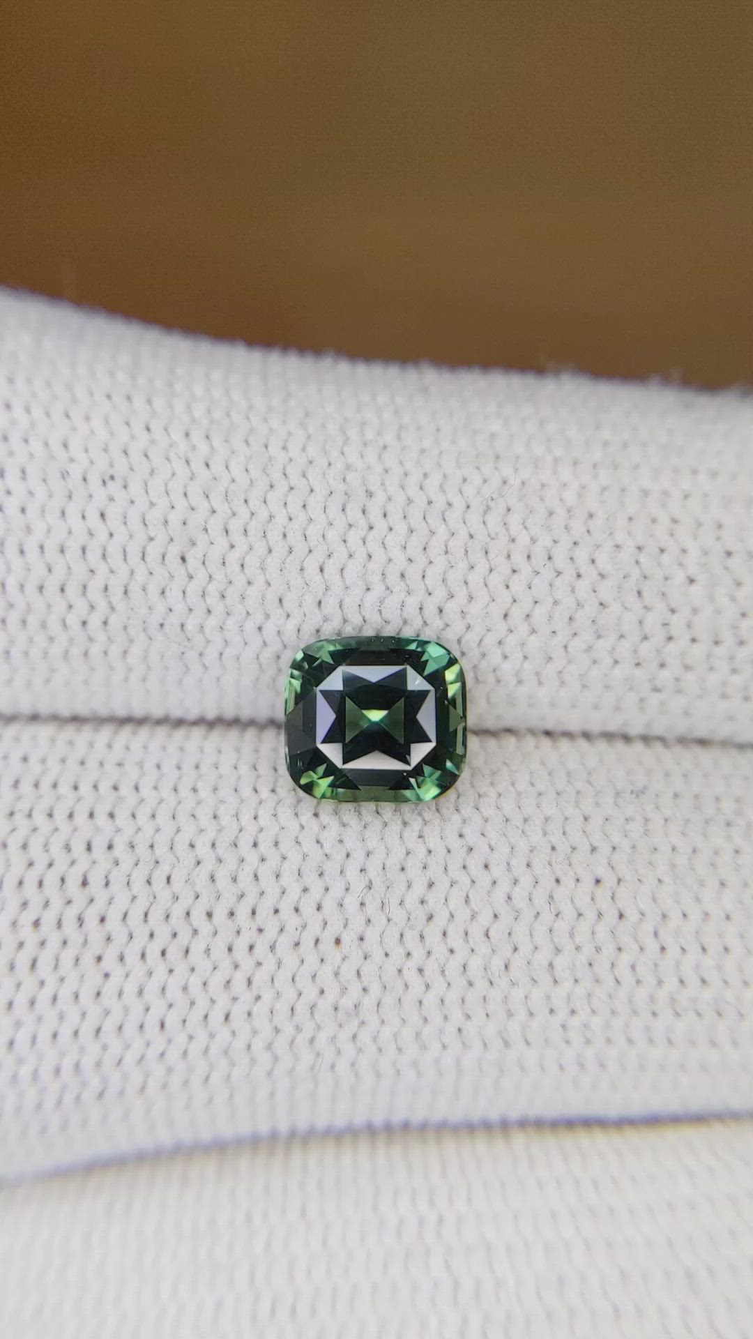 2.23 Ct. Green Sapphire from Madagascar Size Video