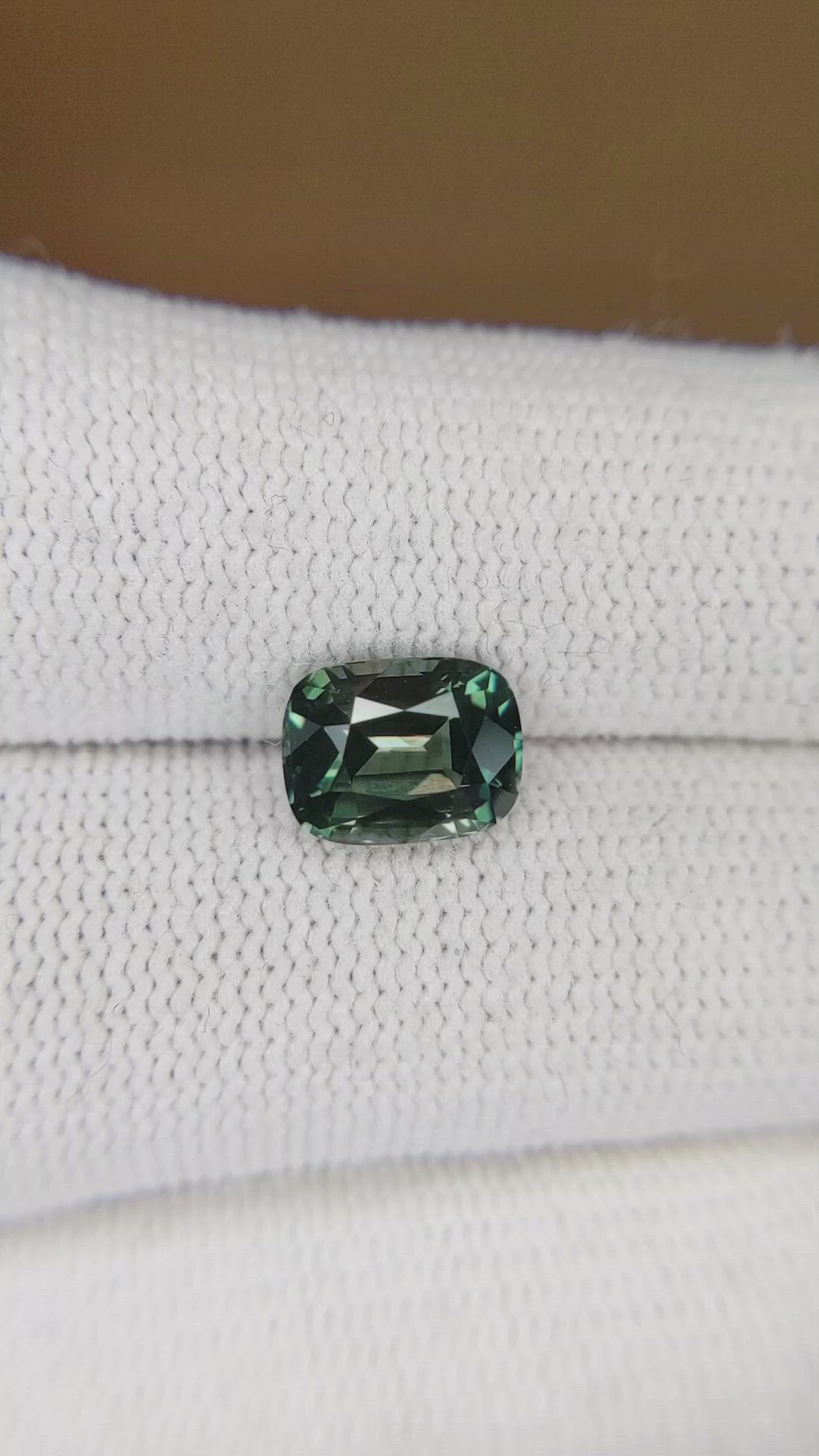 2.57 Ct. Green Sapphire from Madagascar Size Video