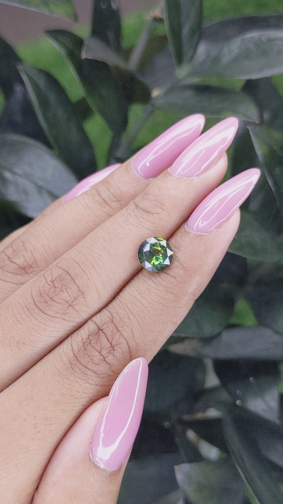 2.10 Ct. Yellowish Green Sapphire from Madagascar Size Video