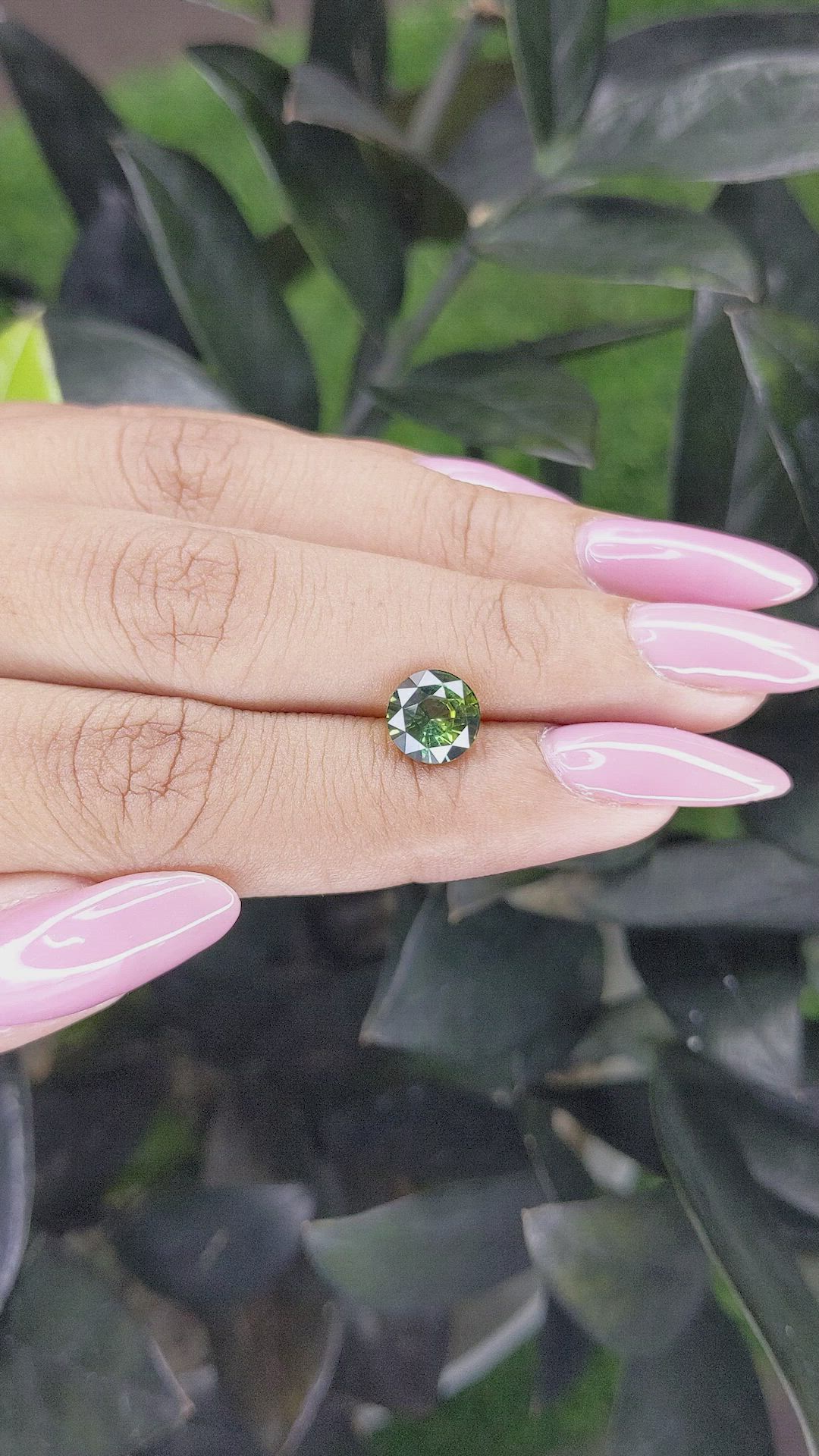 2.10 Ct. Yellowish Green Sapphire from Madagascar Size Video