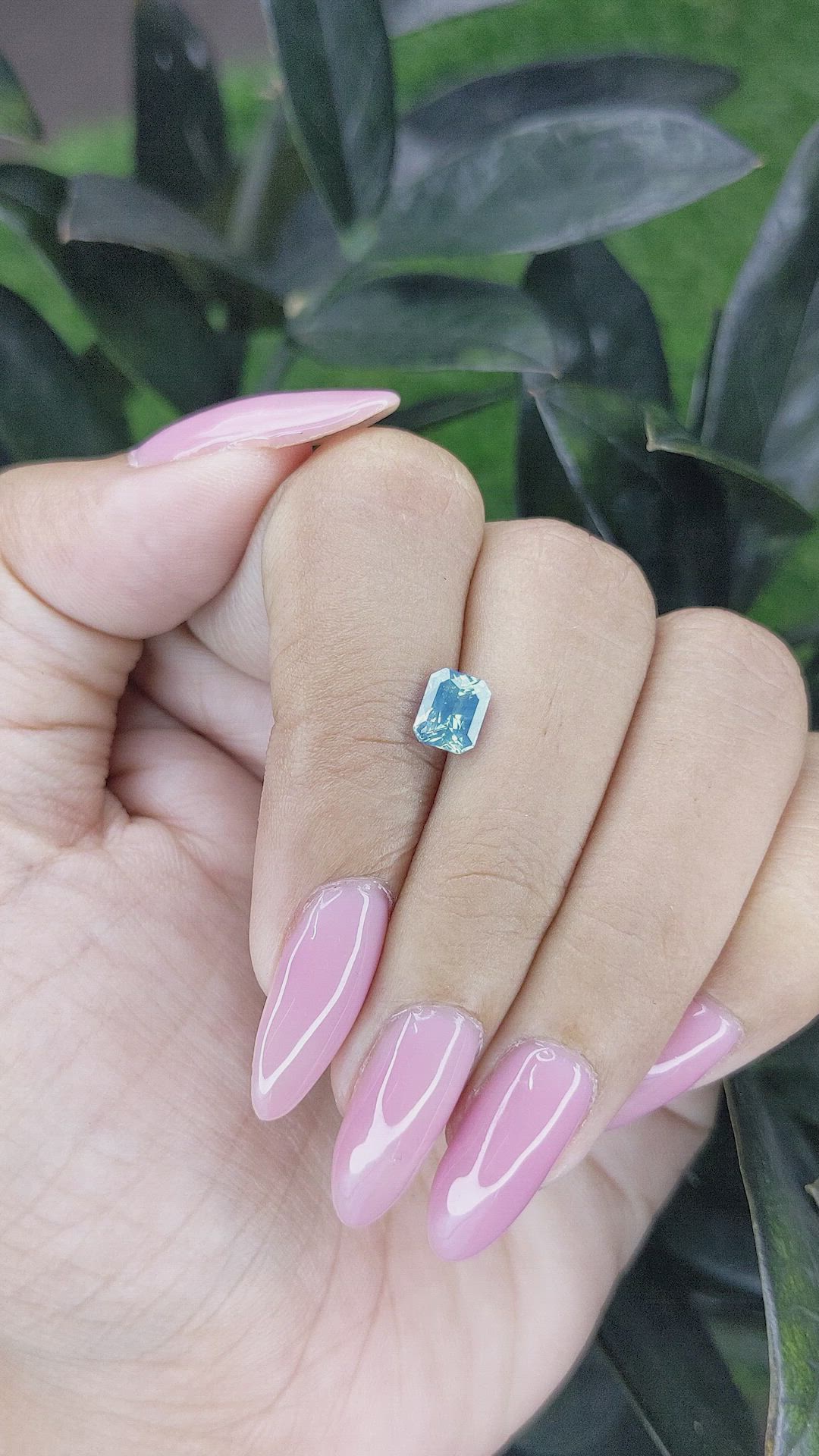 1.11 Ct. Bi Color Sapphire from Madagascar Size Video