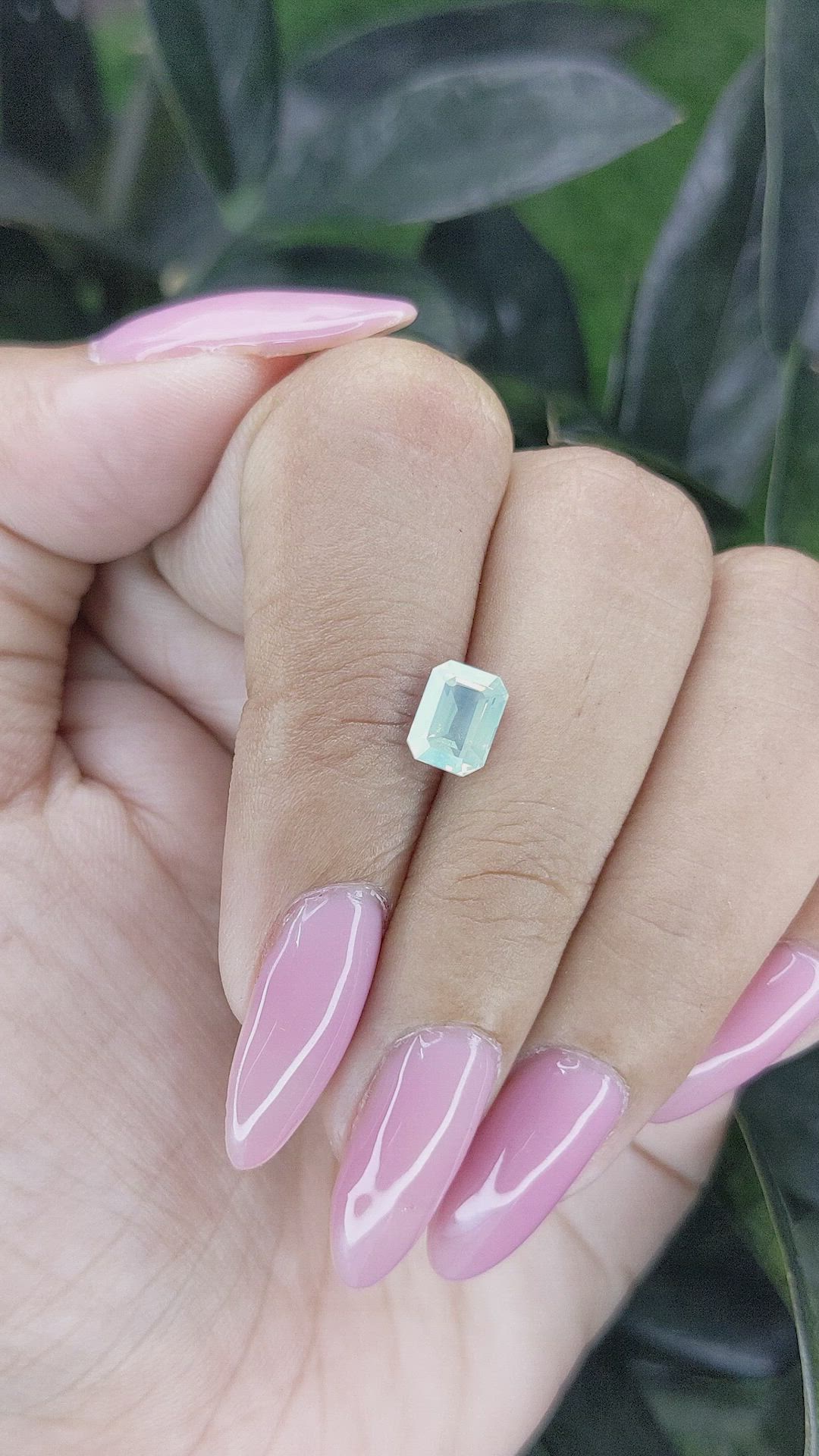 1.55 Ct. Yellowish Green Sapphire from Madagascar Size Video