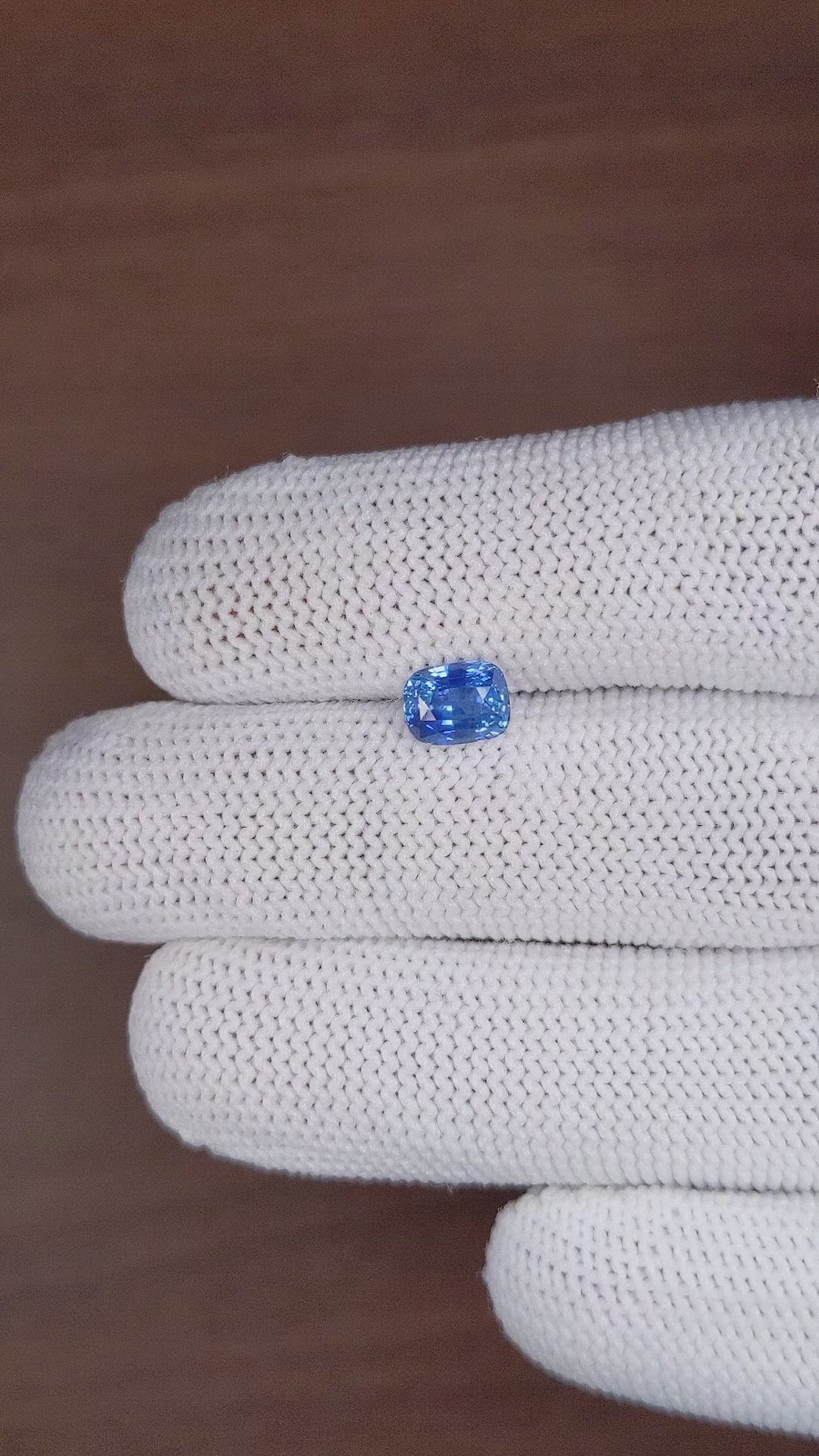 1.54 Ct. Blue Sapphire from Madagascar Size Video