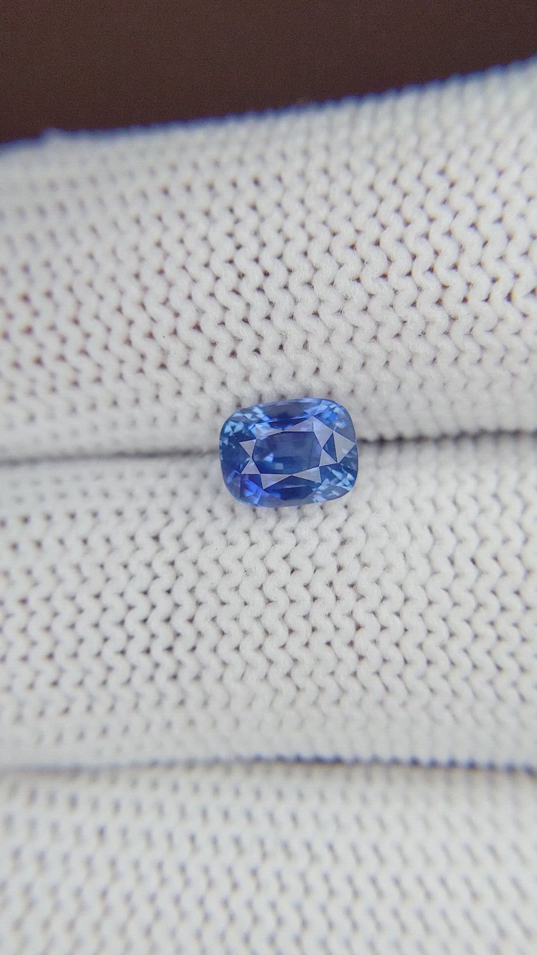 1.54 Ct. Blue Sapphire from Madagascar Size Video