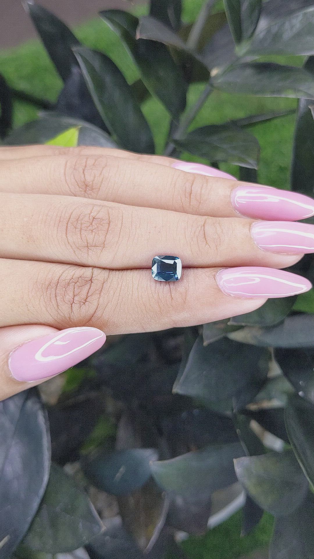 1.55 Ct. Greenish Blue Sapphire from Madagascar Size Video