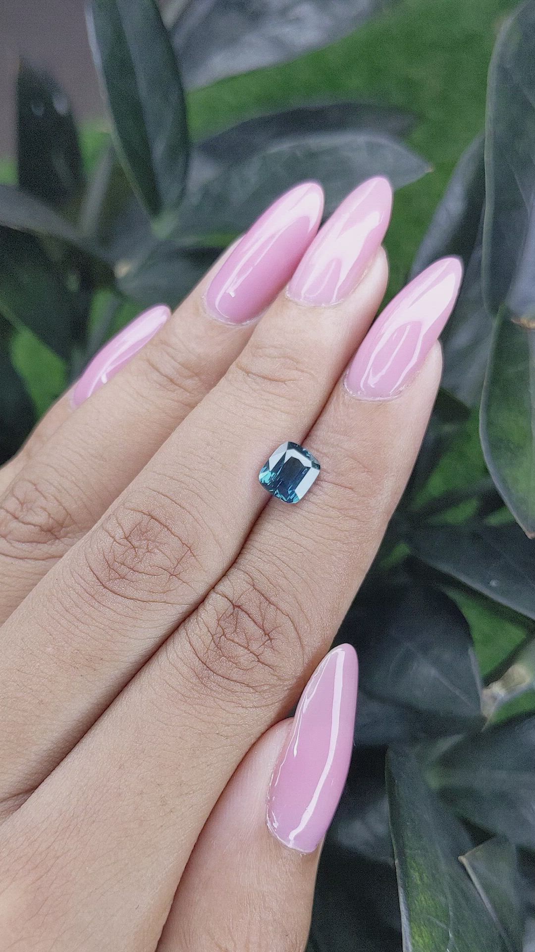 1.55 Ct. Greenish Blue Sapphire from Madagascar Size Video