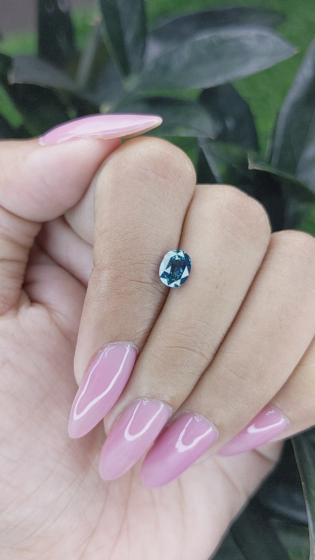 1.07 Ct. Greenish Blue Sapphire from Madagascar Size Video