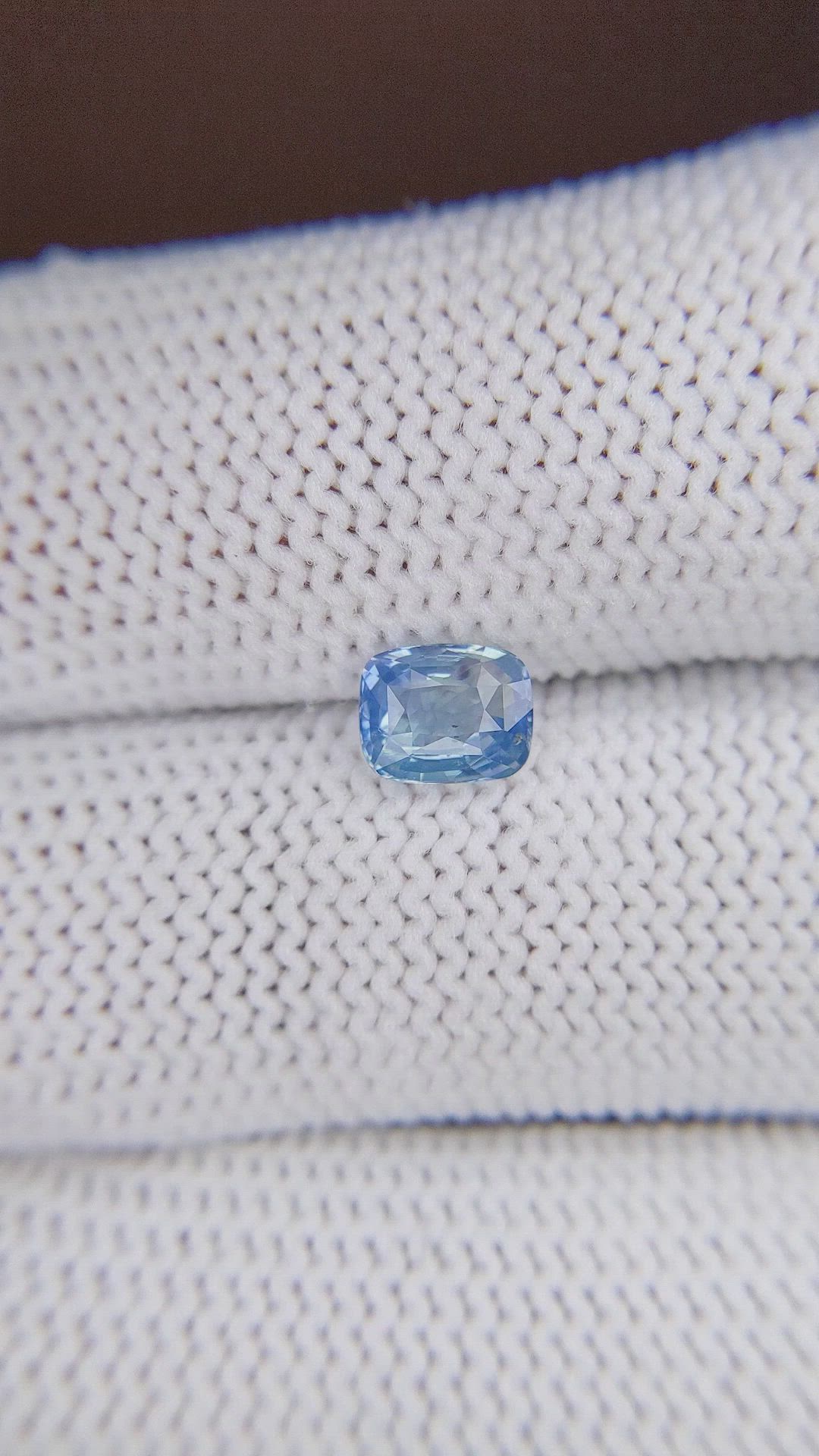 1.02 Ct. Greenish Blue Sapphire from Madagascar Size Video