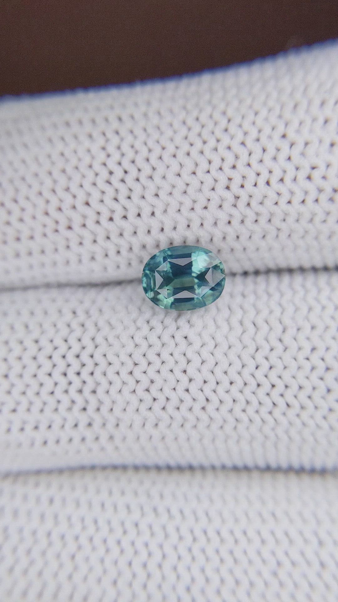 1.50 Ct. Greenish Blue Sapphire from Madagascar Size Video