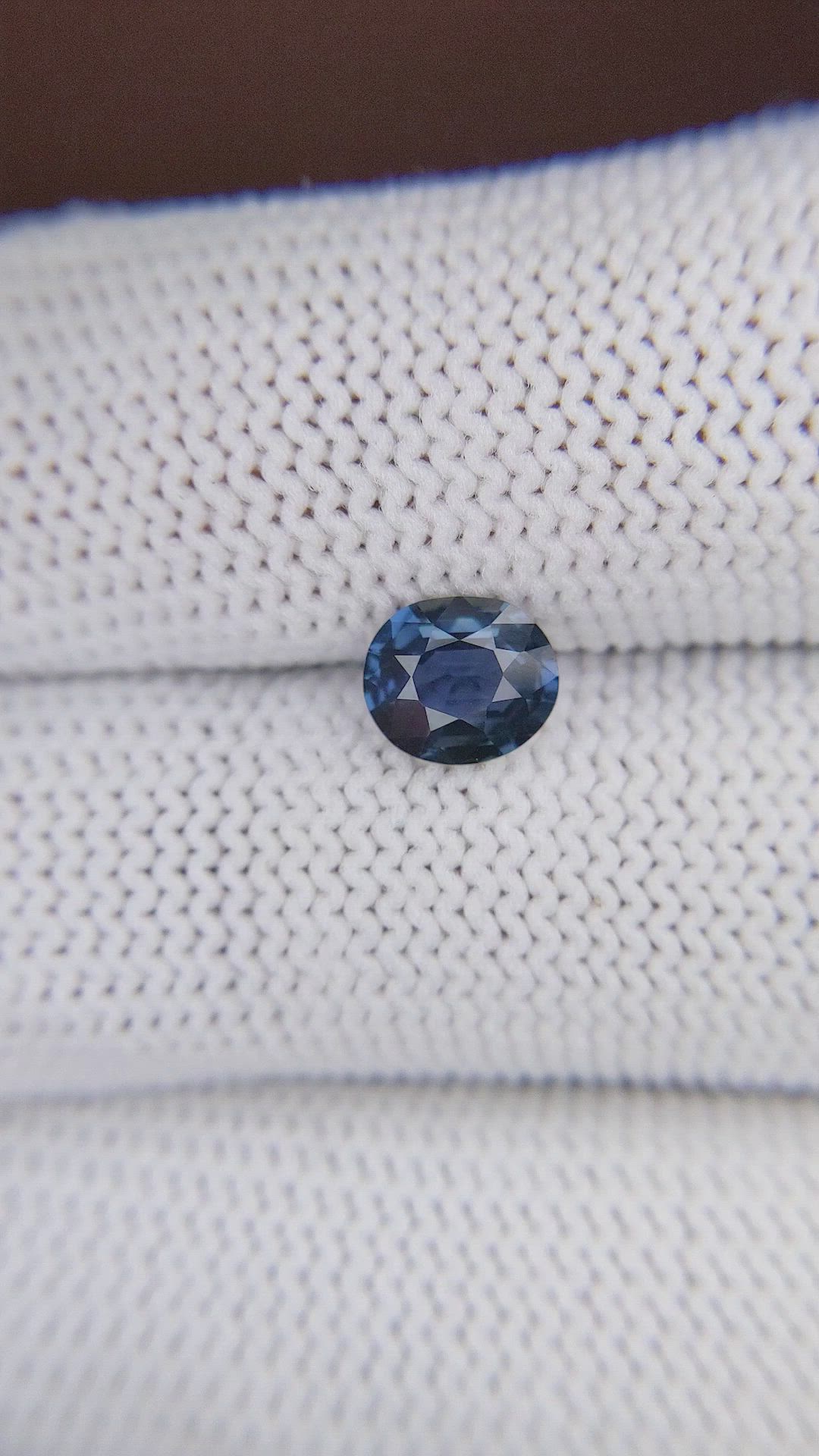 1.23 Ct. Greenish Blue Sapphire from Madagascar Size Video