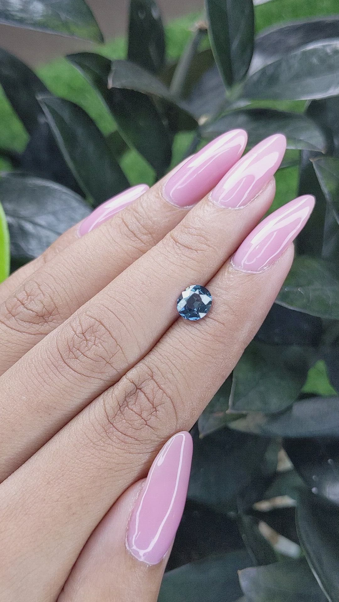 1.23 Ct. Greenish Blue Sapphire from Madagascar Size Video