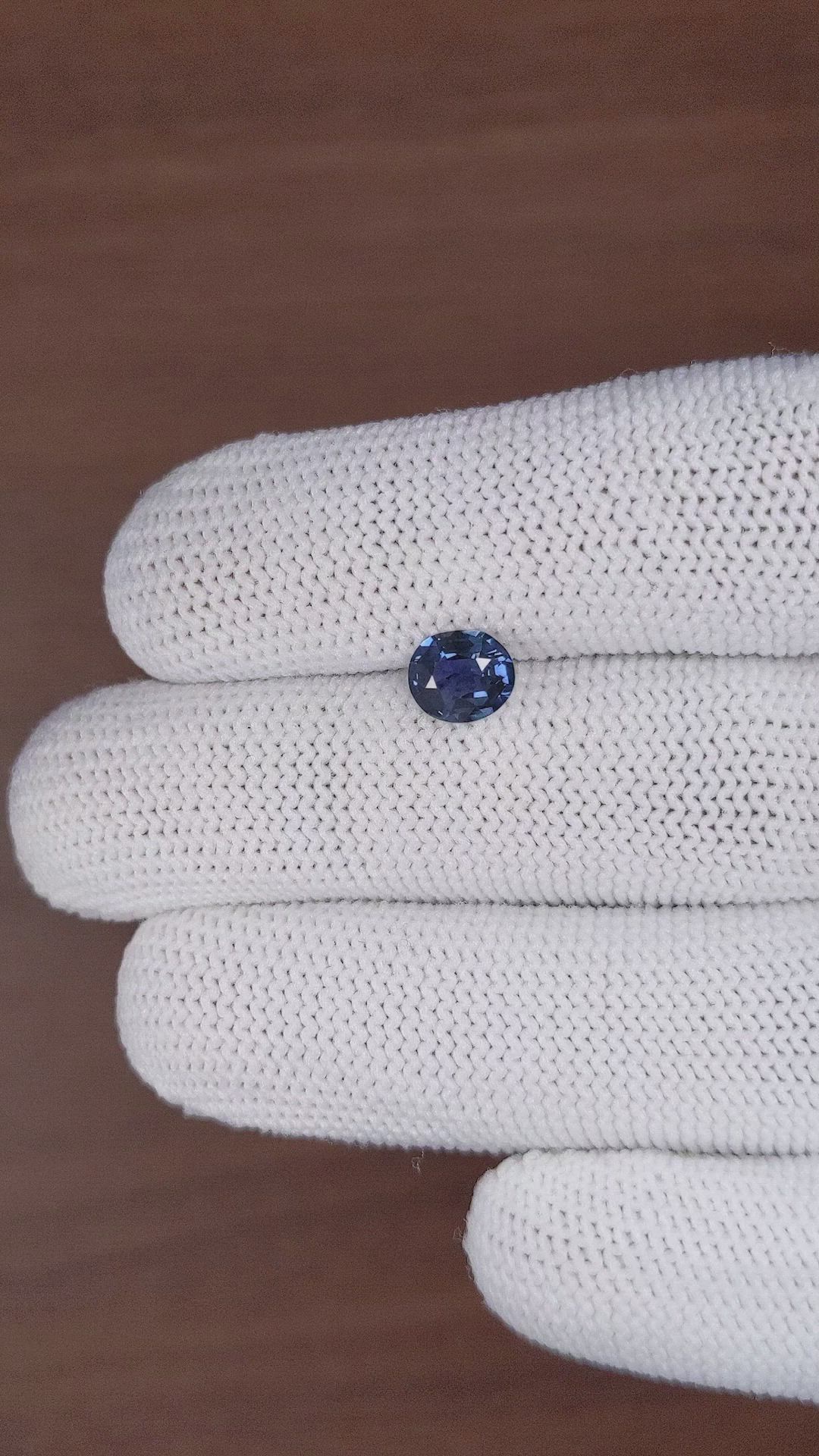 1.23 Ct. Greenish Blue Sapphire from Madagascar Size Video