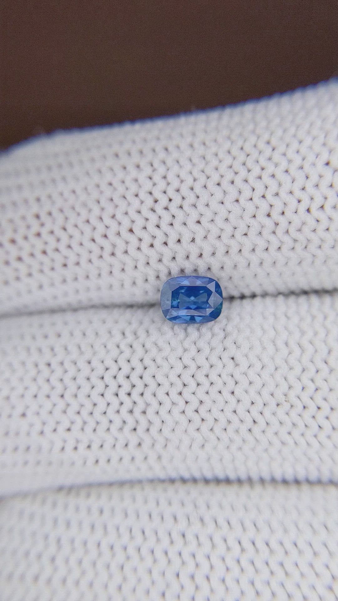0.60 Ct. Greenish Blue Sapphire from Madagascar Size Video