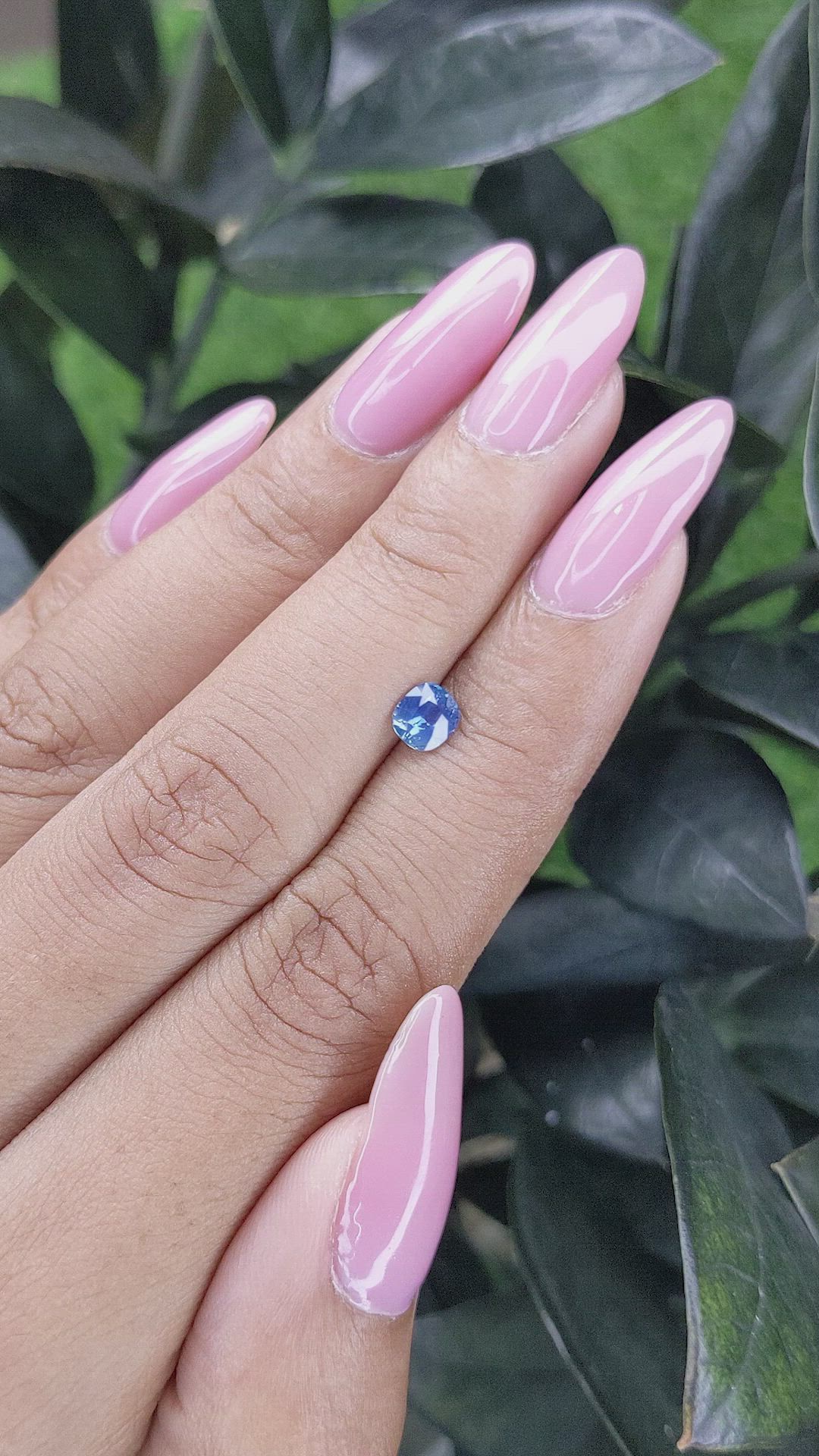 0.59 Ct. Blue Sapphire from Madagascar Size Video