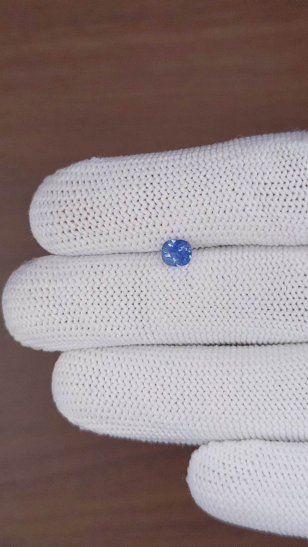 0.59 Ct. Blue Sapphire from Madagascar Size Video