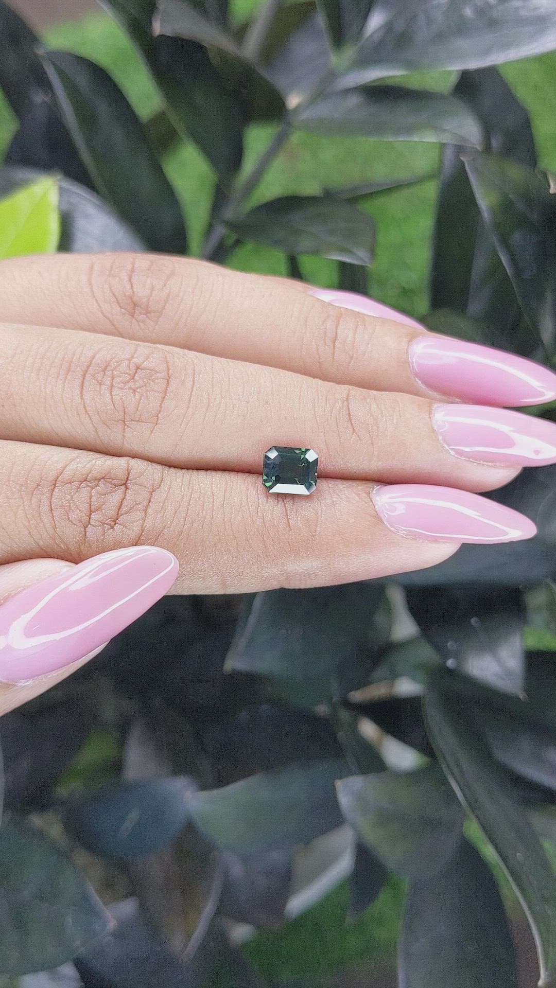 1.64 Ct. Green Sapphire from Madagascar Size Video