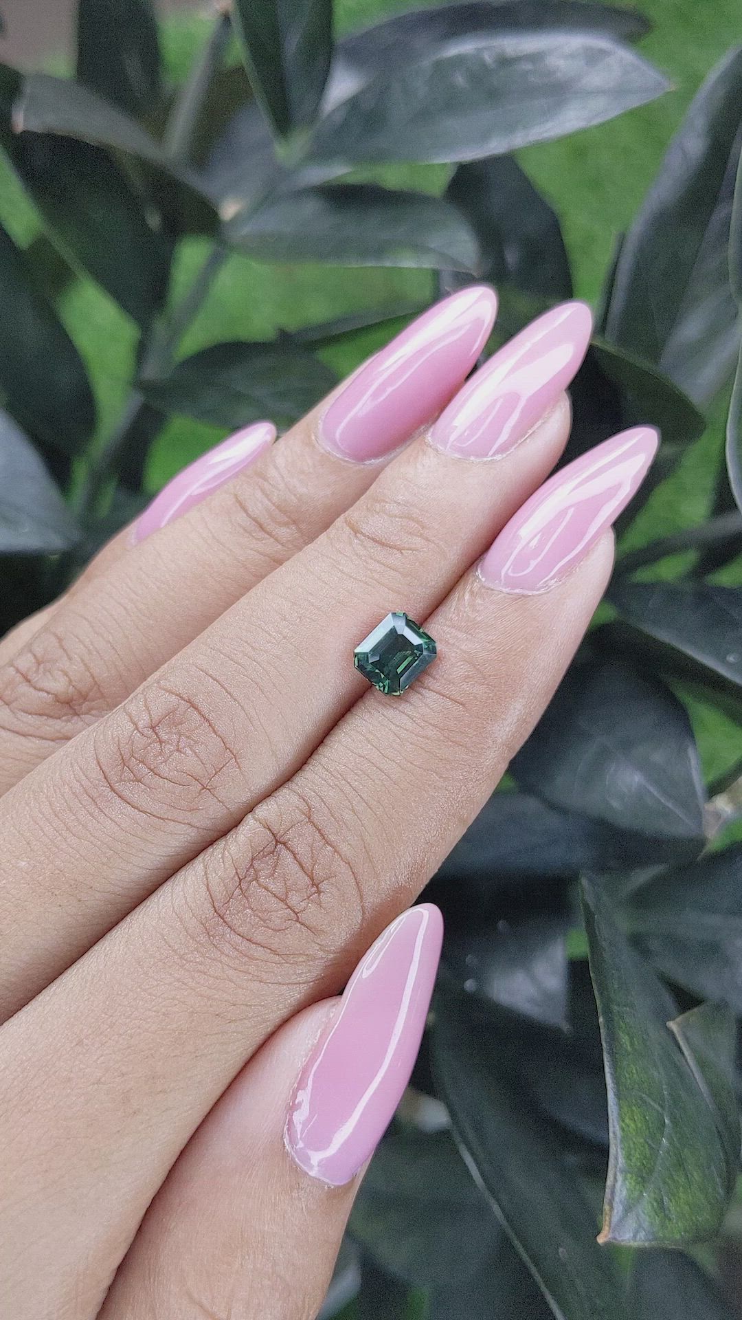 1.64 Ct. Green Sapphire from Madagascar Size Video