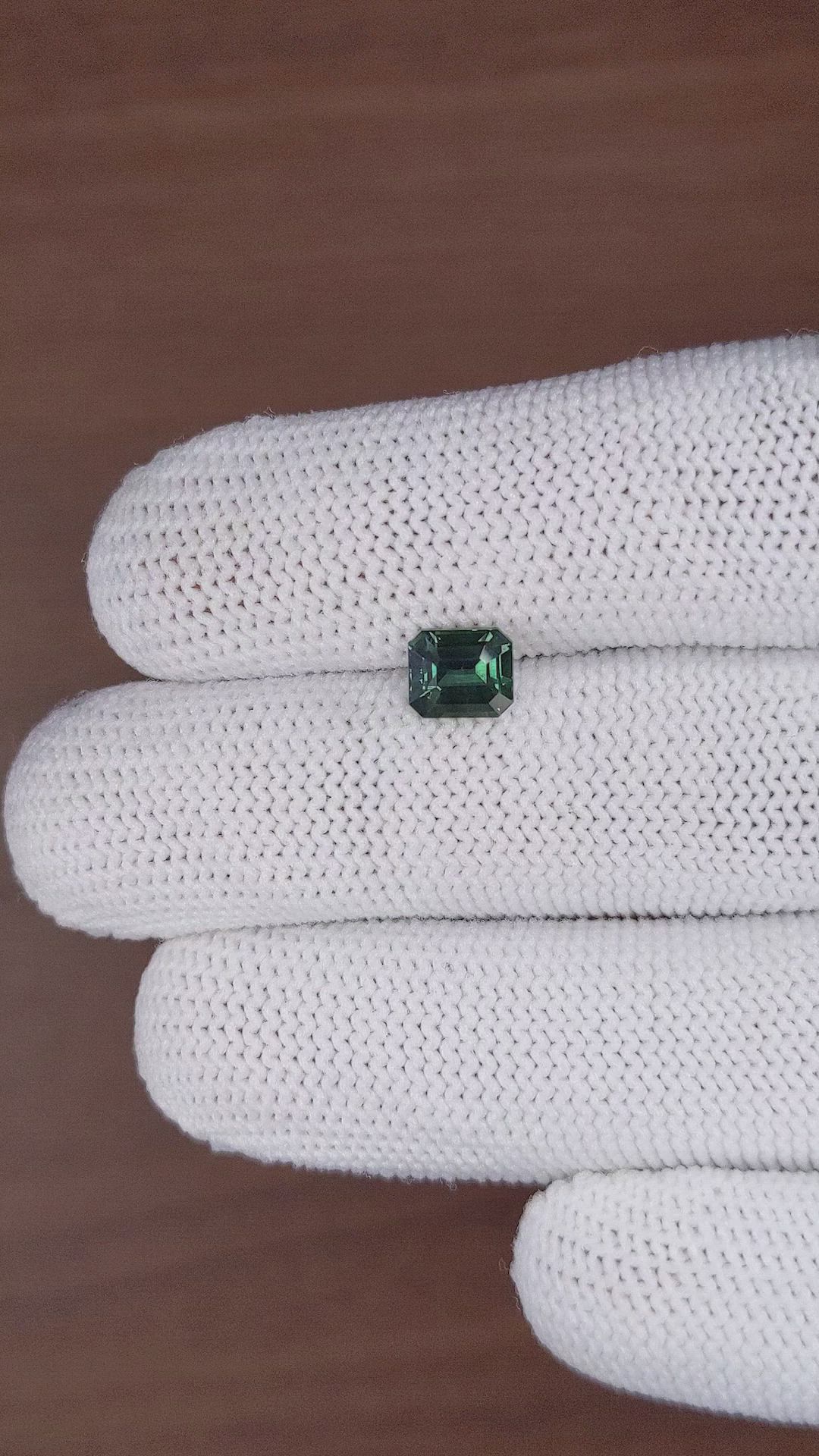 1.64 Ct. Green Sapphire from Madagascar Size Video