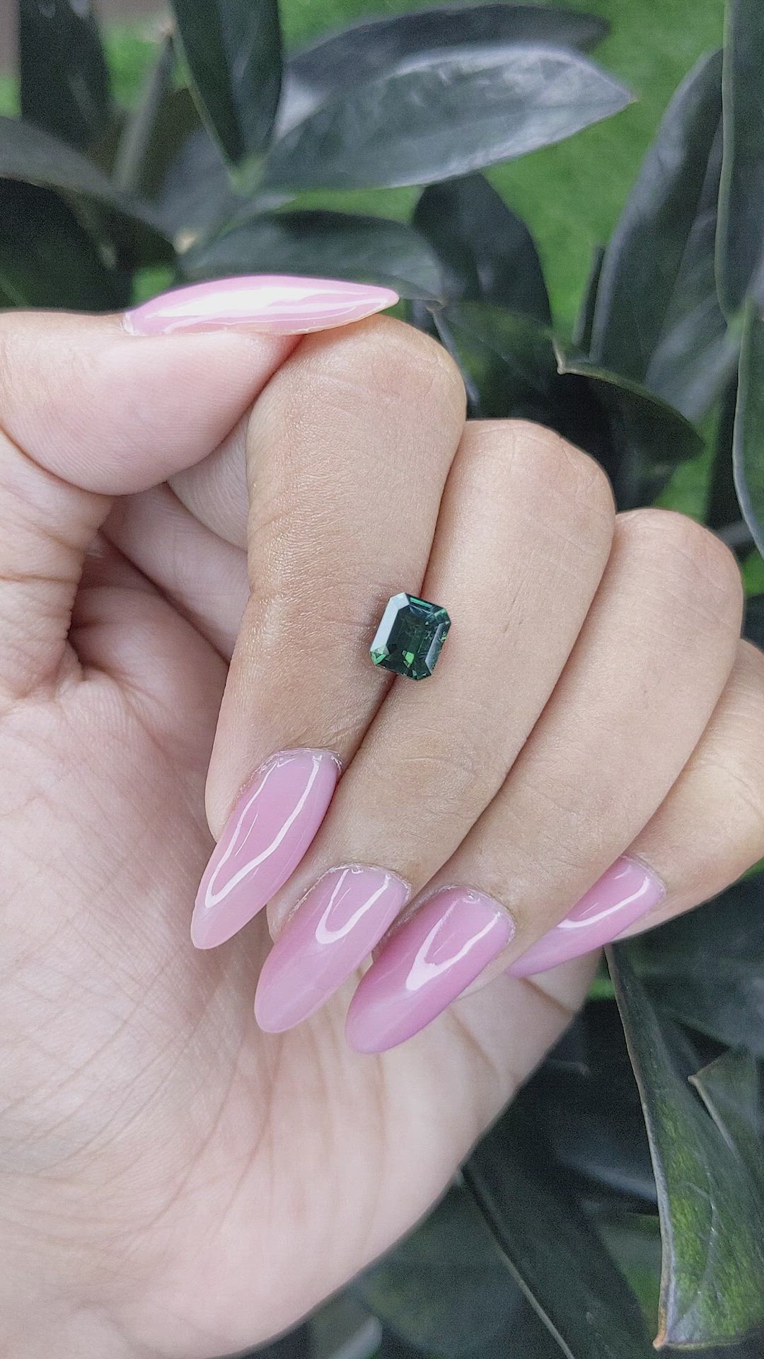 1.64 Ct. Green Sapphire from Madagascar Size Video