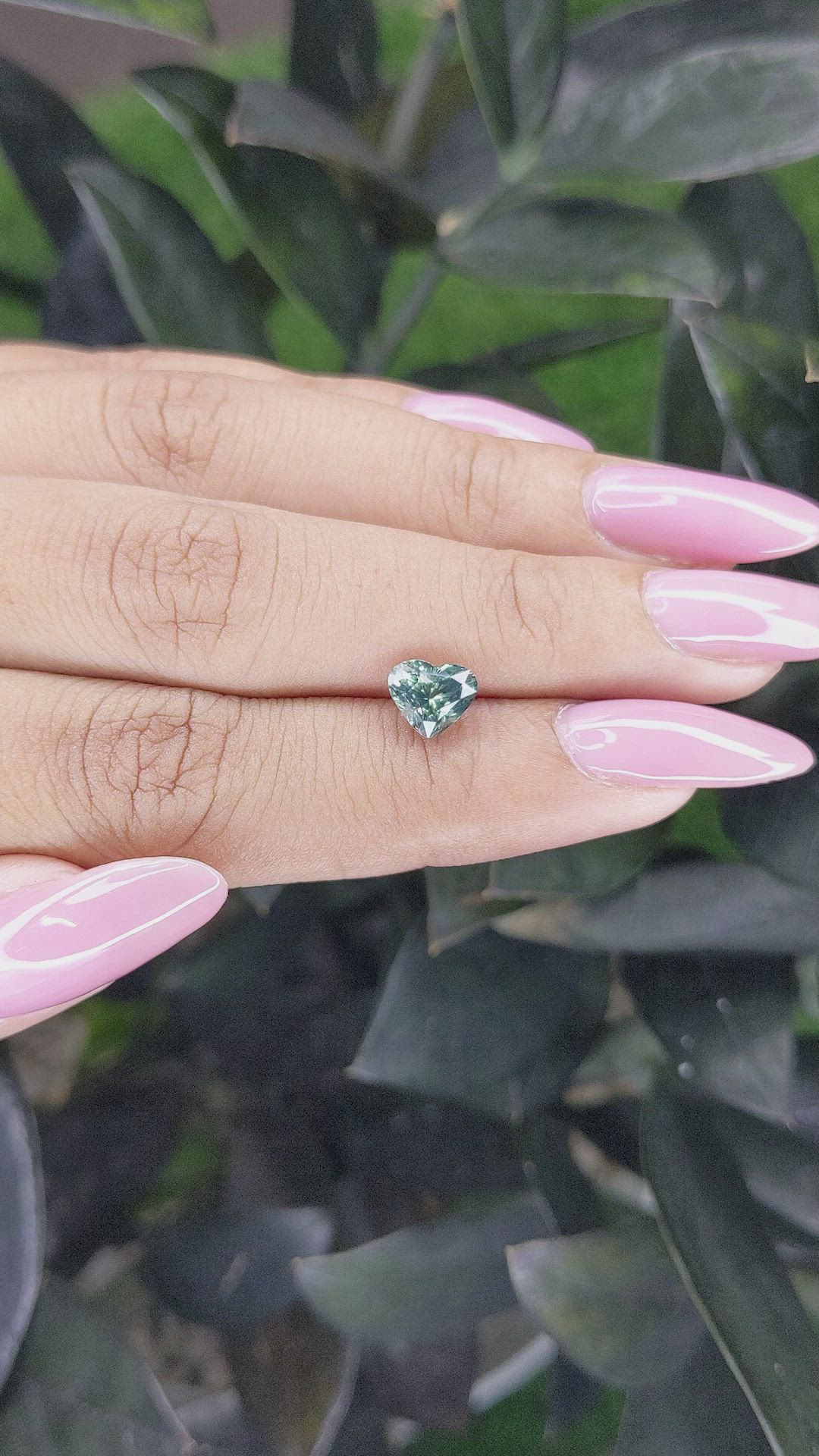 1.56 Ct. Bluish Green Sapphire from Madagascar Size Video