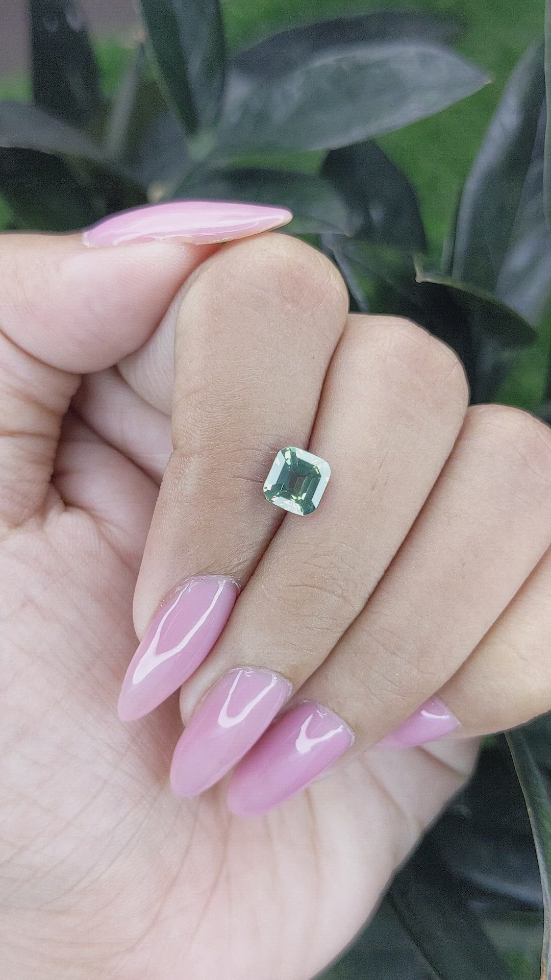 1.54 Ct. Green Sapphire from Madagascar Size Video