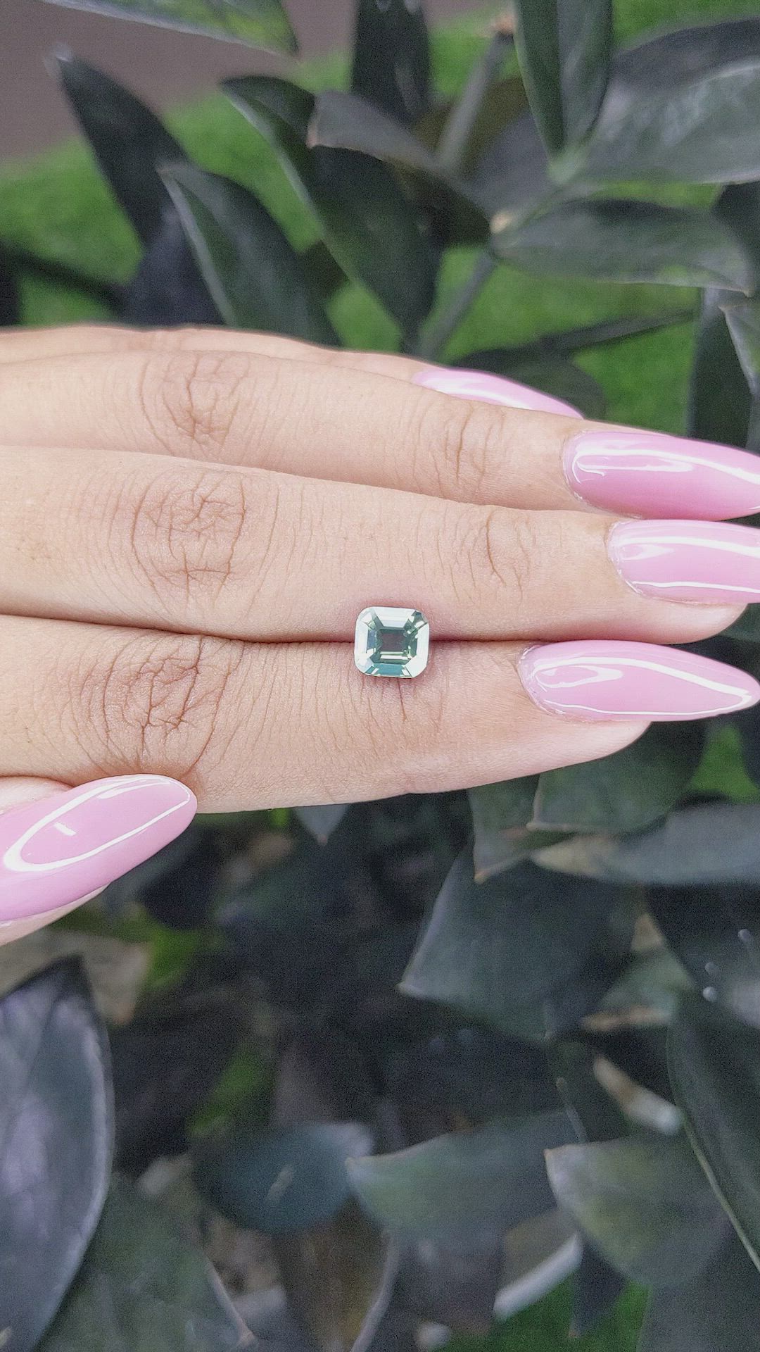 1.54 Ct. Green Sapphire from Madagascar Size Video