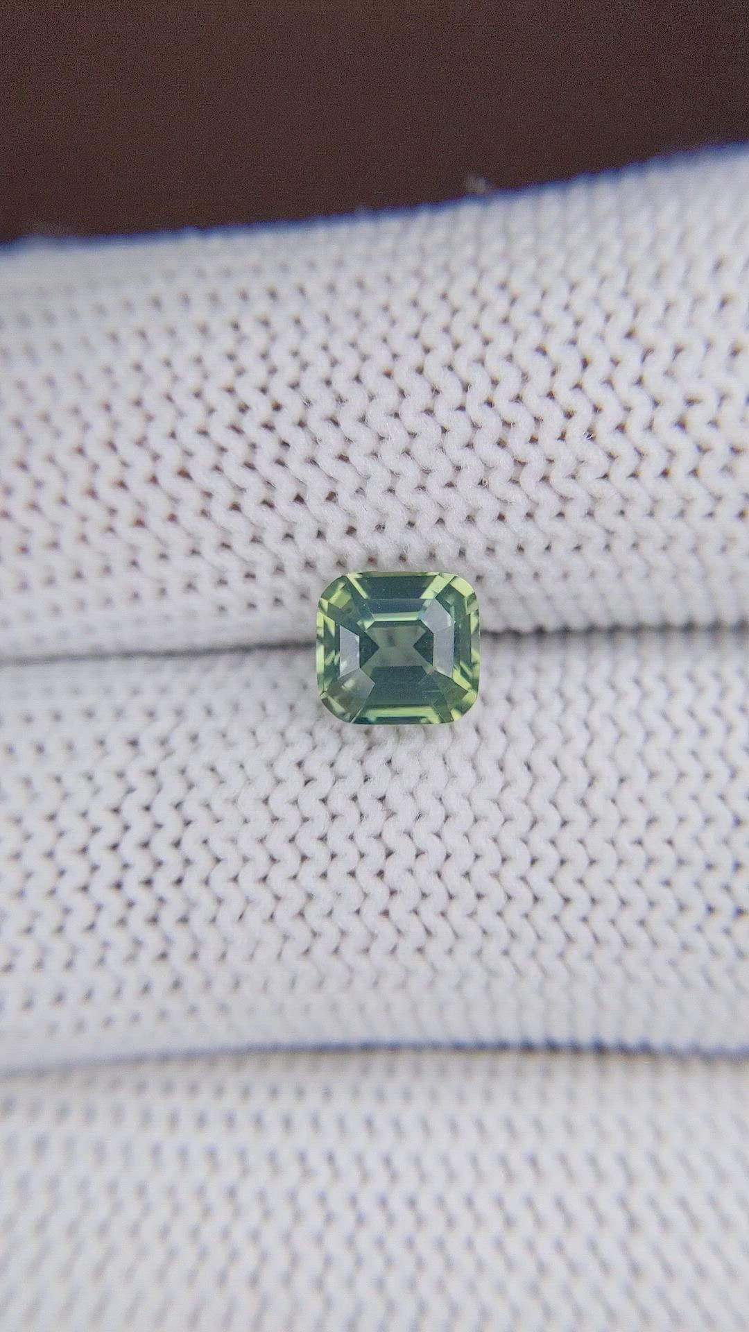 1.54 Ct. Green Sapphire from Madagascar Size Video