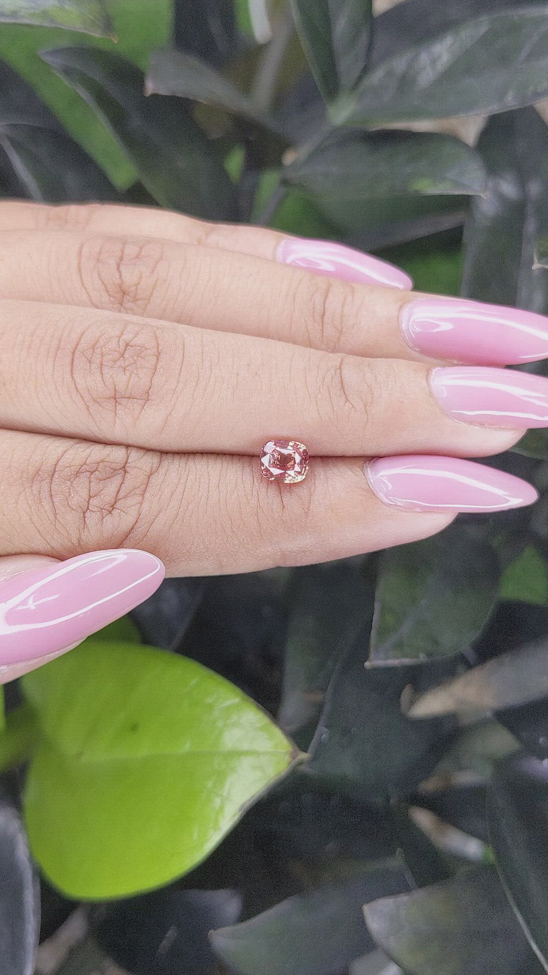 1.03 Ct. Padparadscha Sapphire from Madagascar Size Video