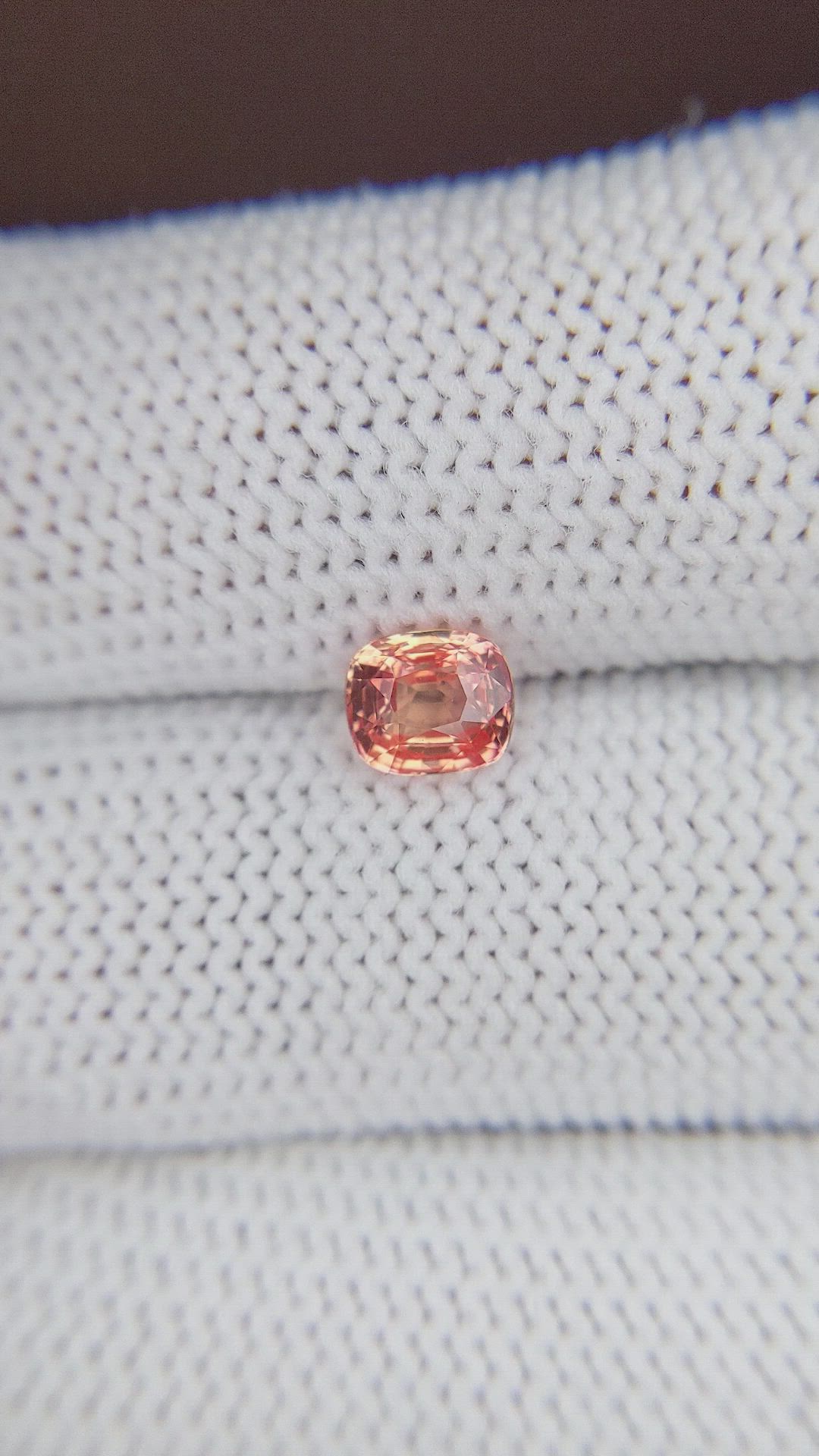 1.03 Ct. Padparadscha Sapphire from Madagascar Size Video