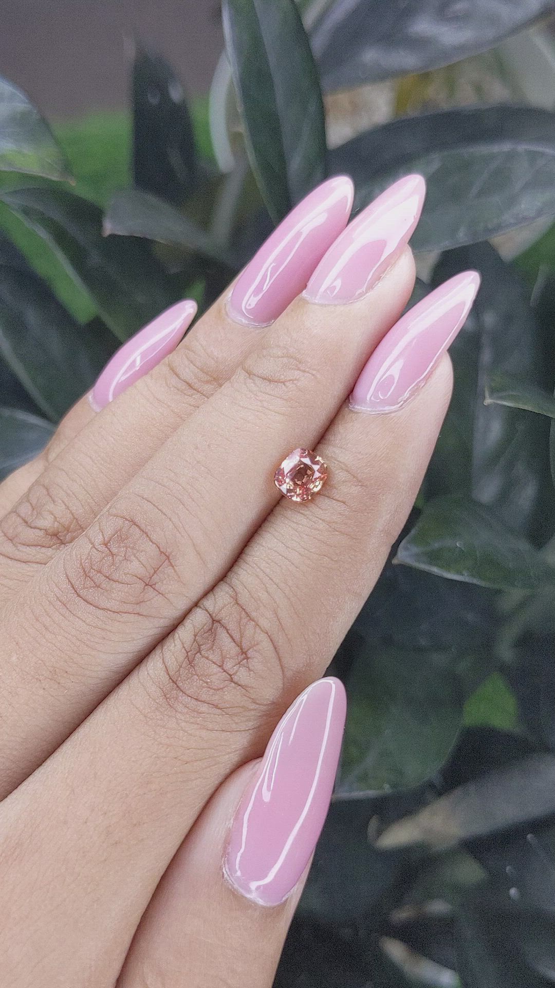 1.03 Ct. Padparadscha Sapphire from Madagascar Size Video