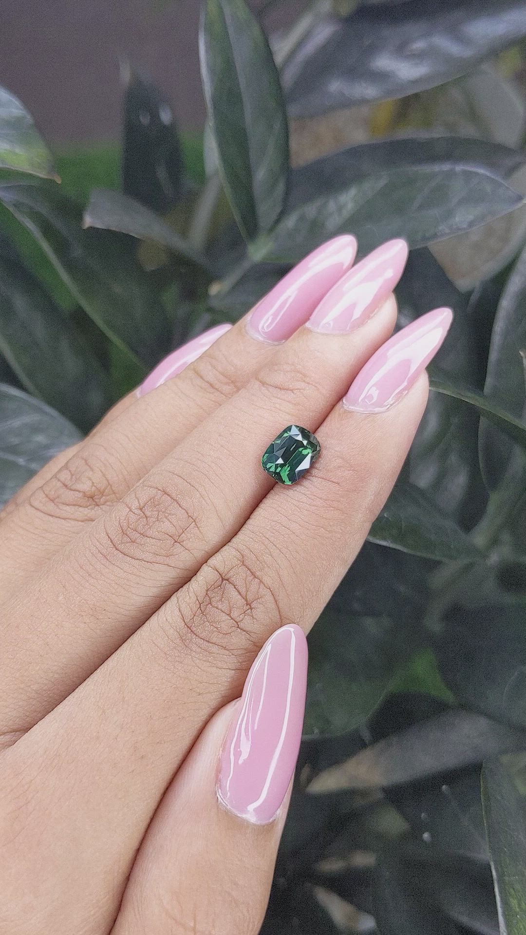 2.02 Ct. Bluish Green Sapphire from Madagascar Size Video