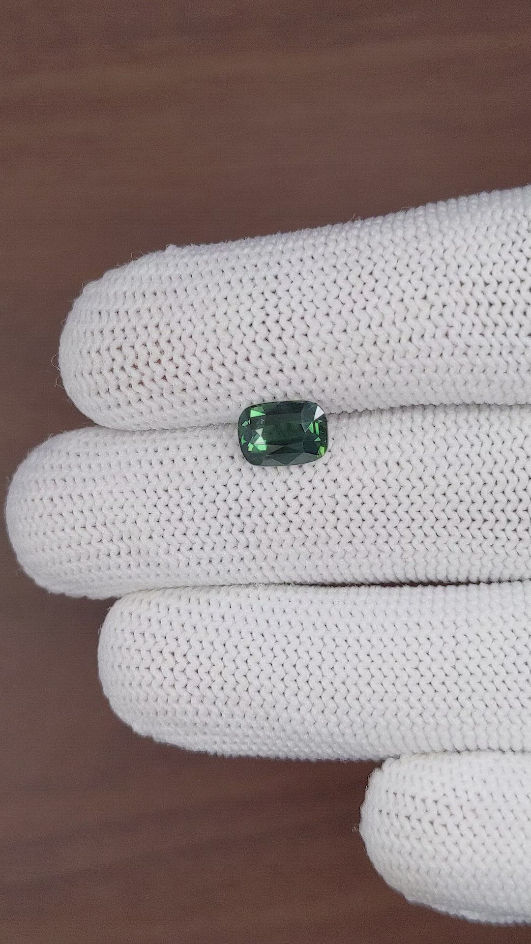 2.02 Ct. Bluish Green Sapphire from Madagascar Size Video