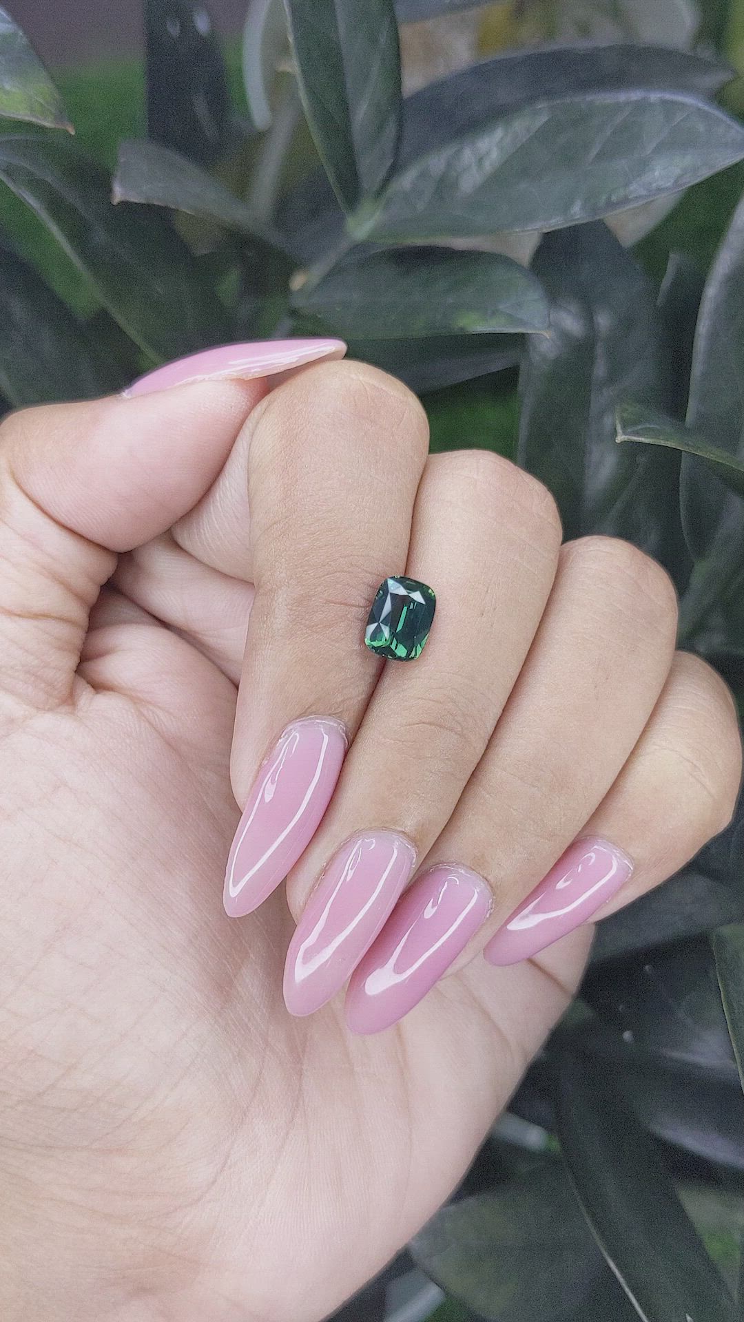 2.02 Ct. Bluish Green Sapphire from Madagascar Size Video