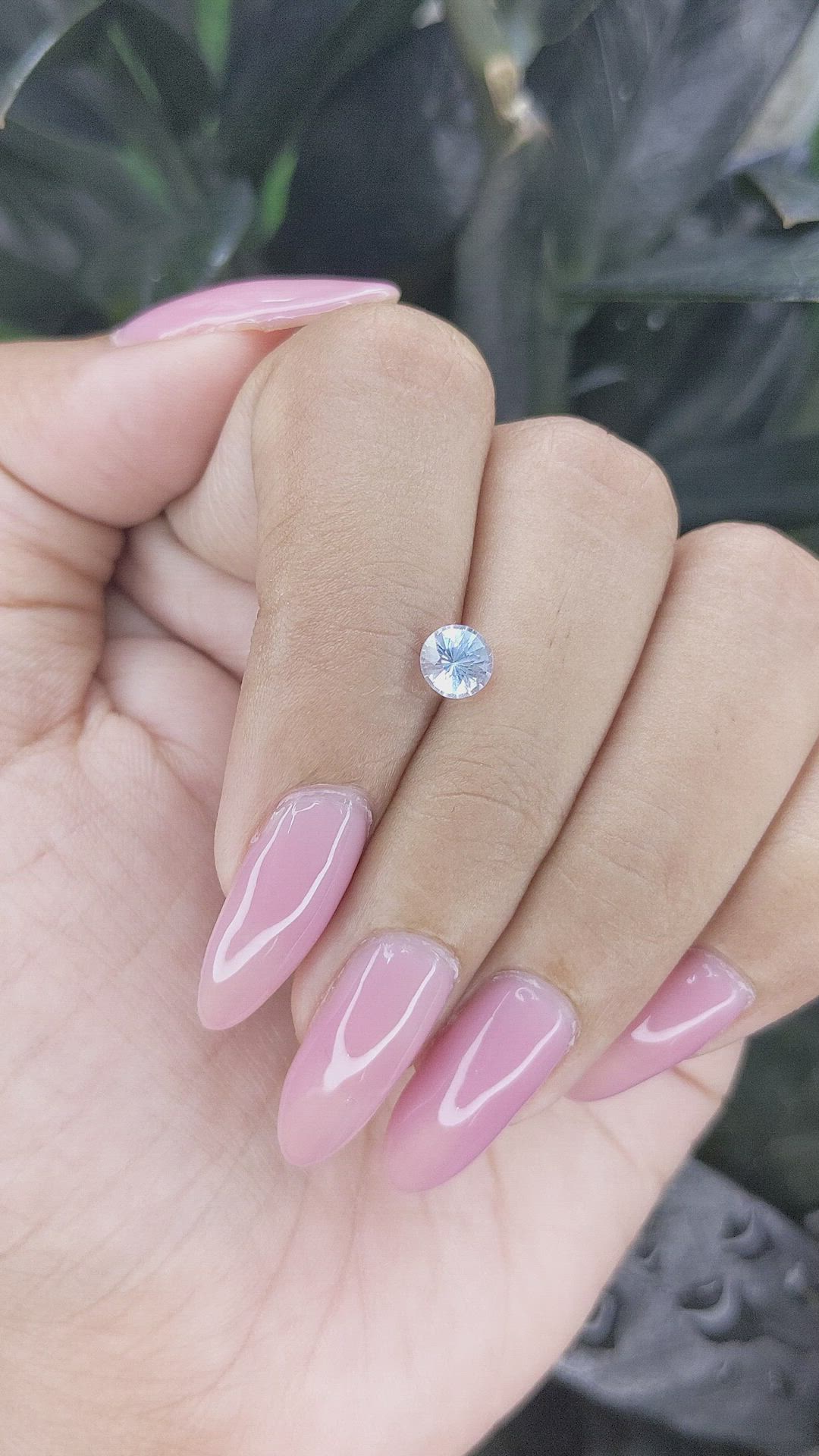 0.68 Ct. Blue Sapphire from Madagascar Size Video